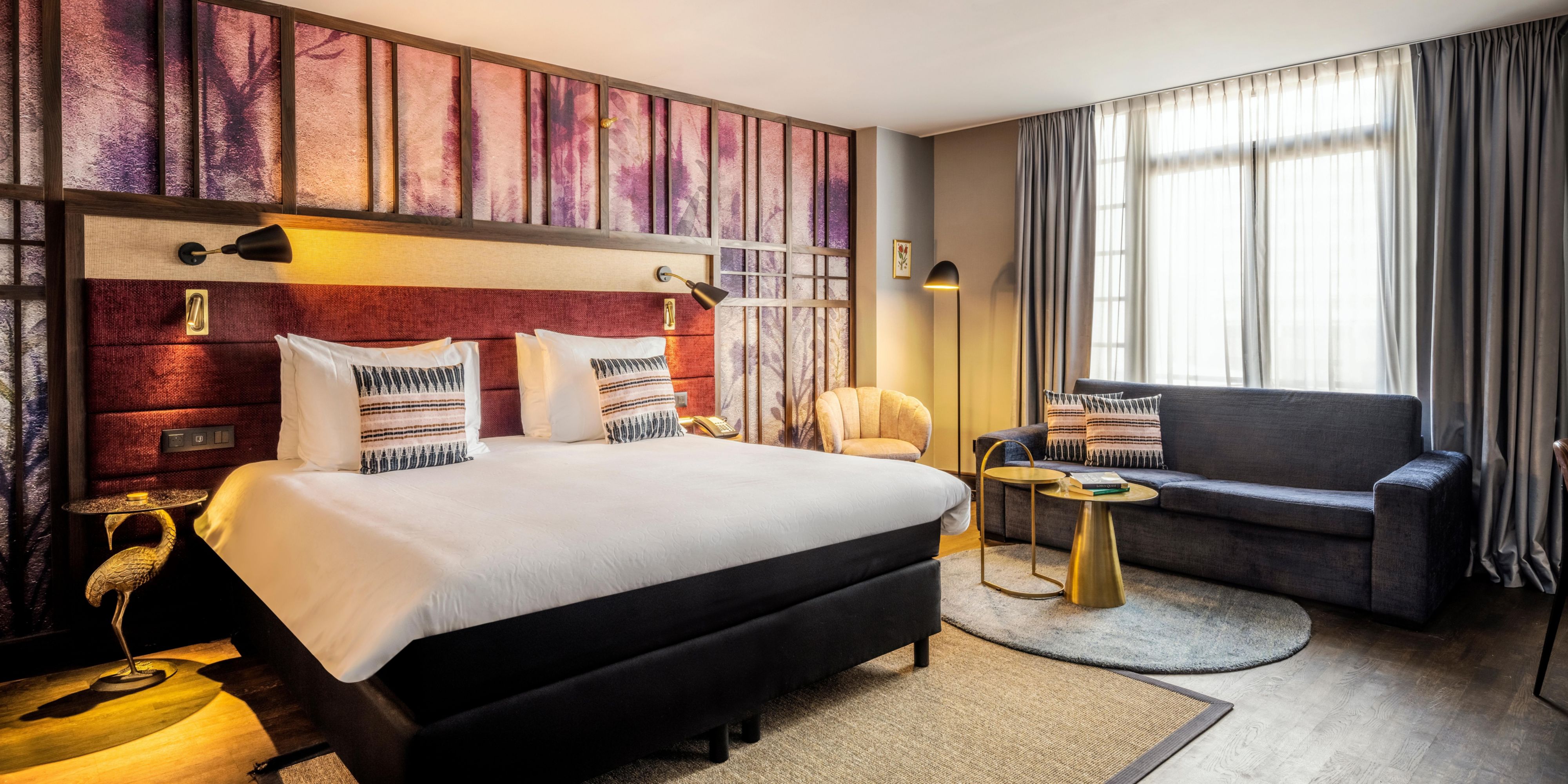 Botanical  themed rooms in Brussels that blend of comfort & style