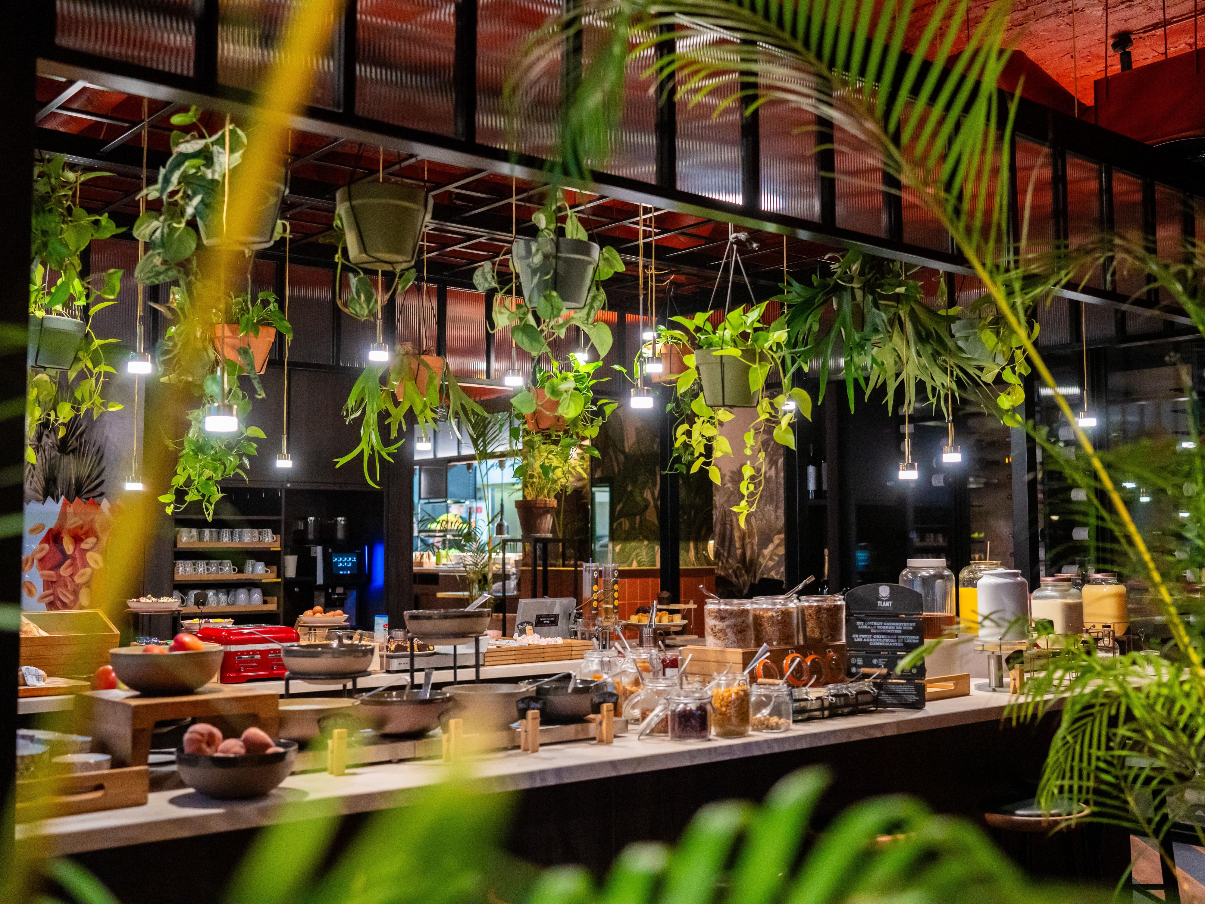 Indulge in a diverse spread of hot and cold options at breakfast 
