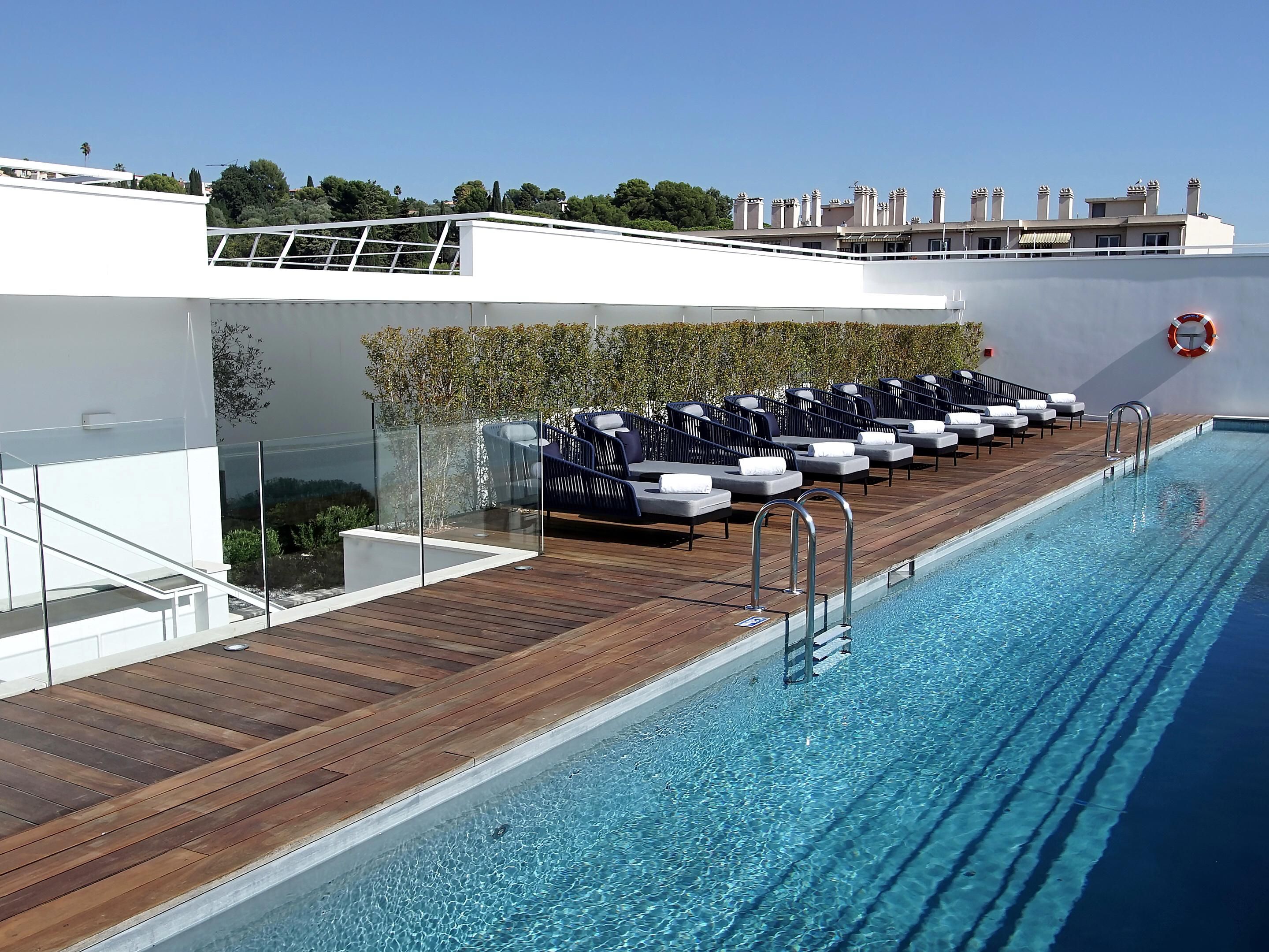 Enjoy the sun at our swimming pool on the rooftop.