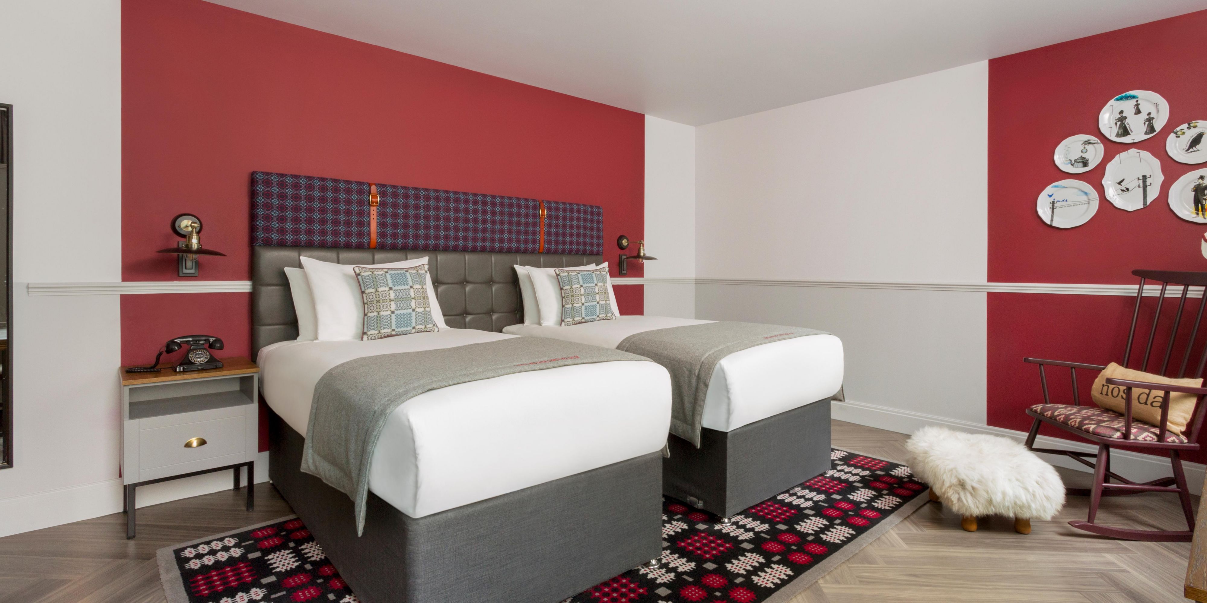 Boutique Made in Wales Twin Bedroom