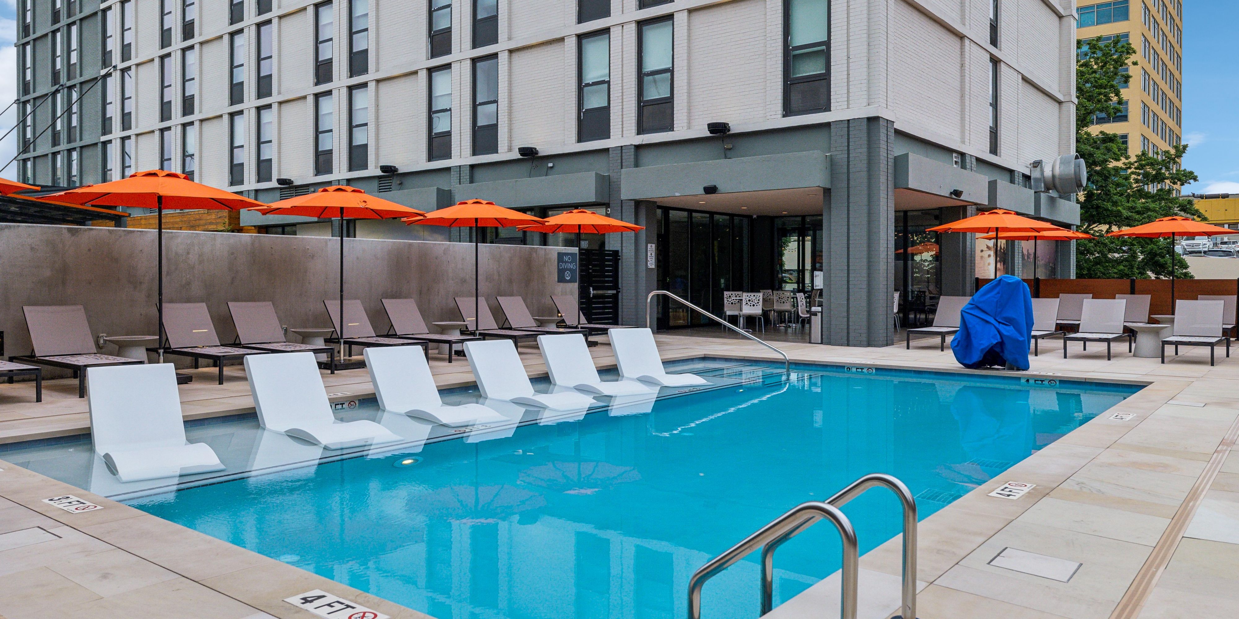 Our outdoor pool offers the perfect mix of leisure and style. 