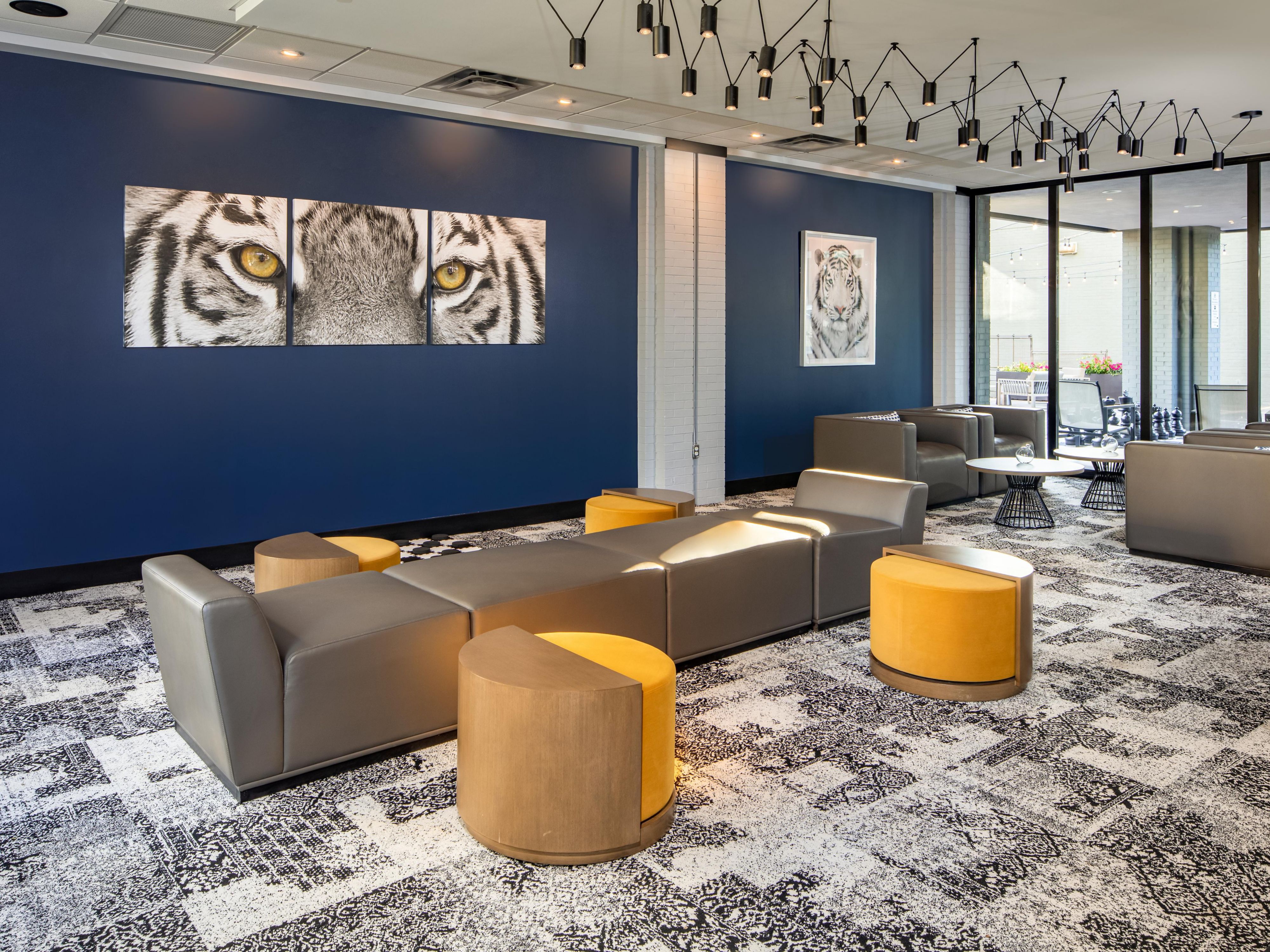 There's plenty of space to gather in our Lobby Lounge!