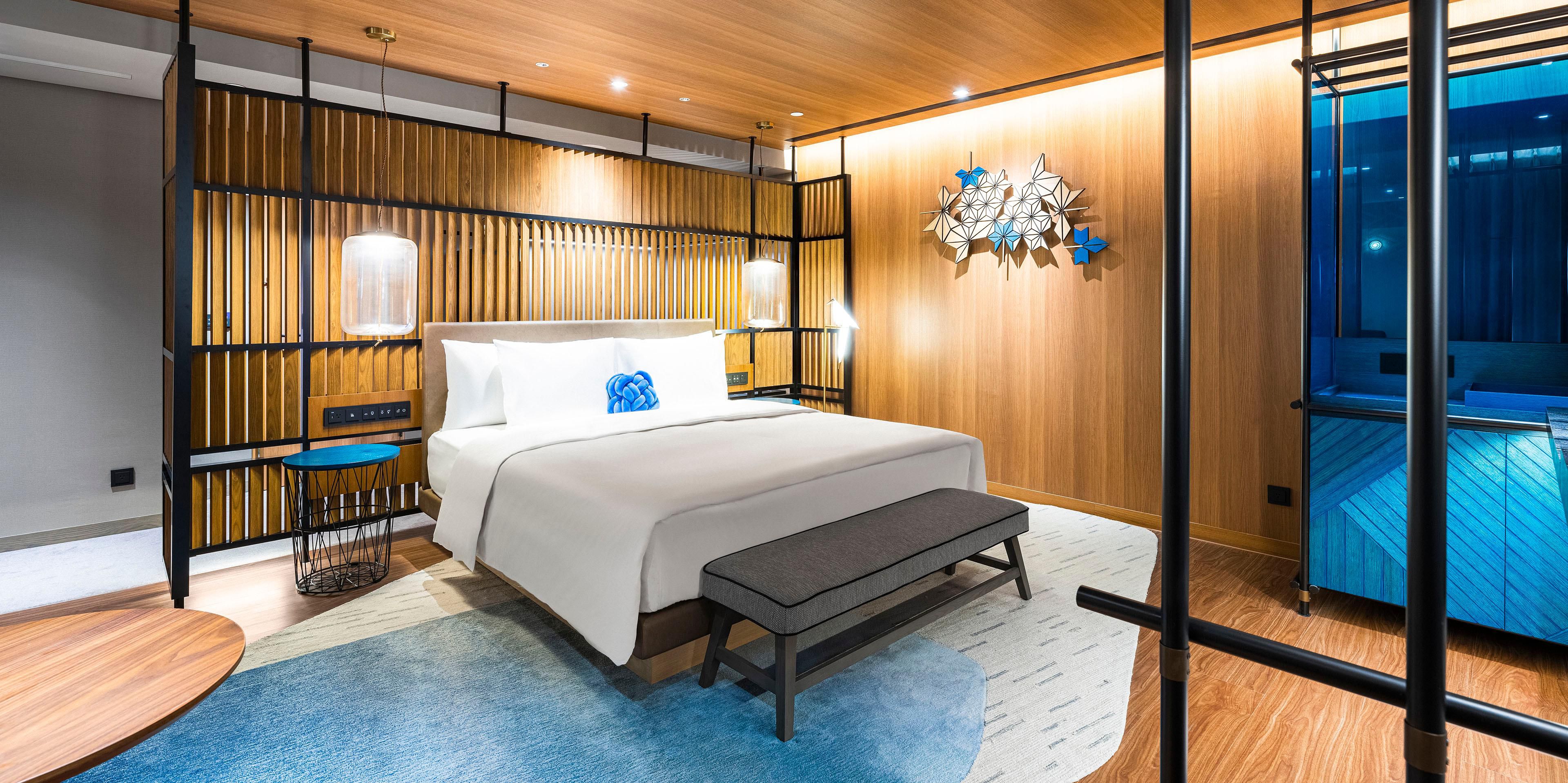 1 King Suite Living Area