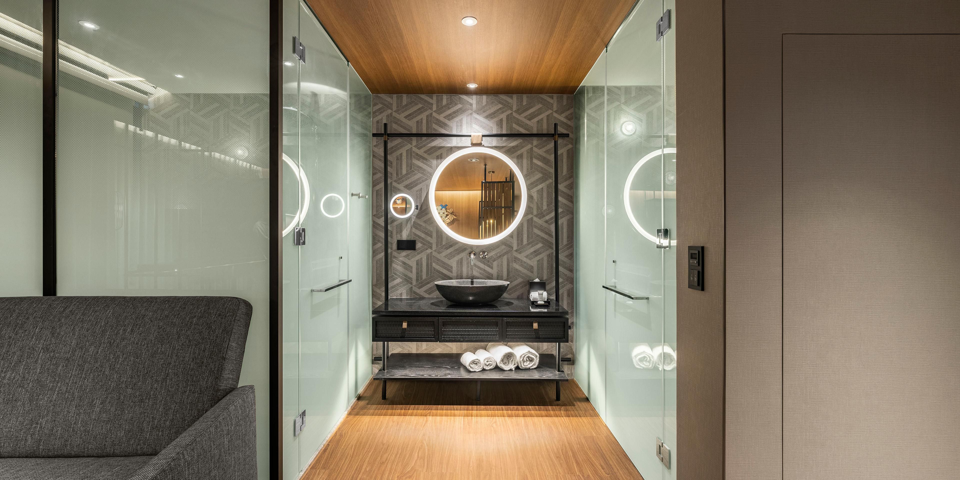 Suite Living Area Bathroom