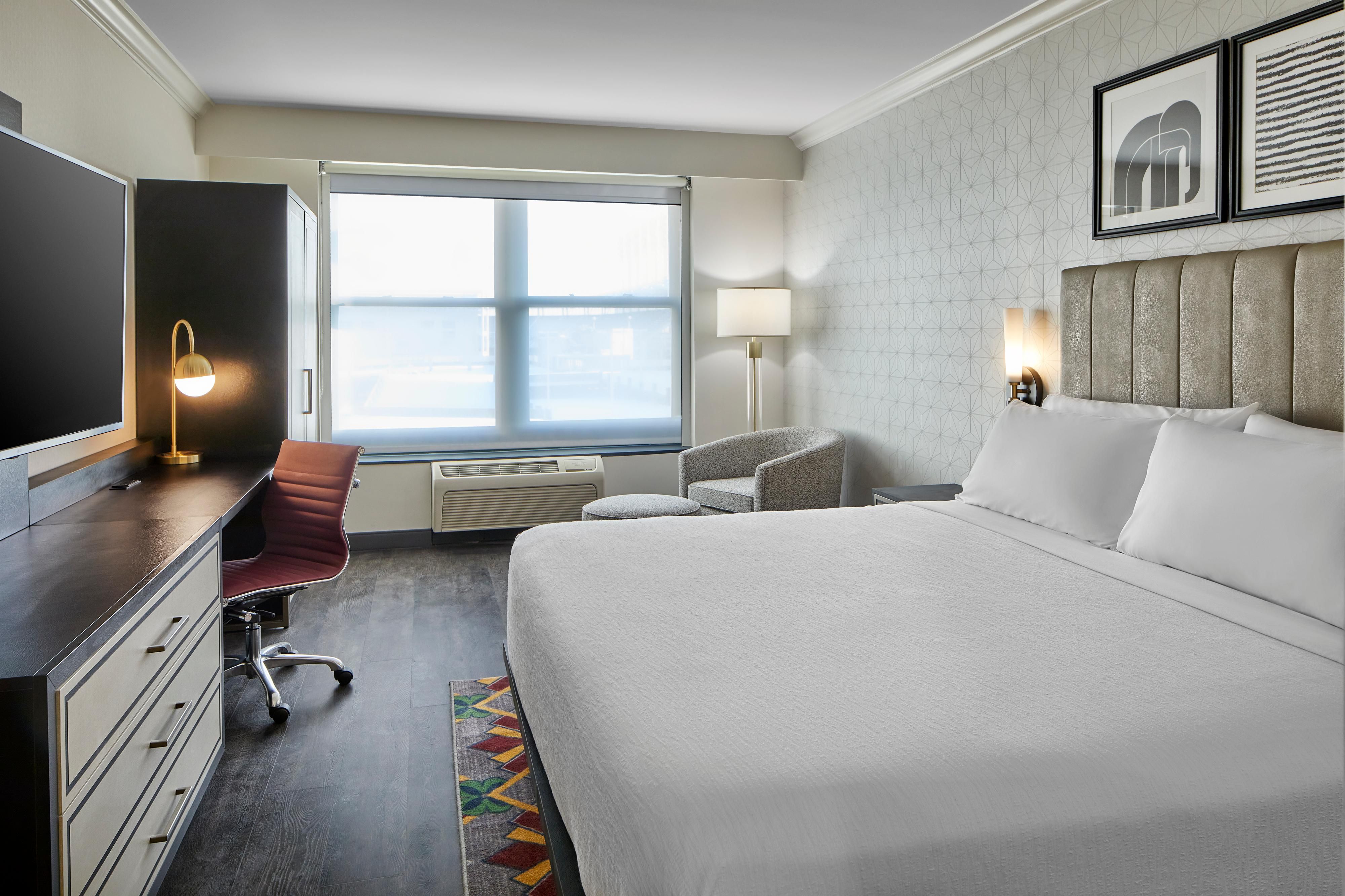 Our guest rooms and suites are newly renovated as to bring an exciting new experience to Downtown Cleveland.