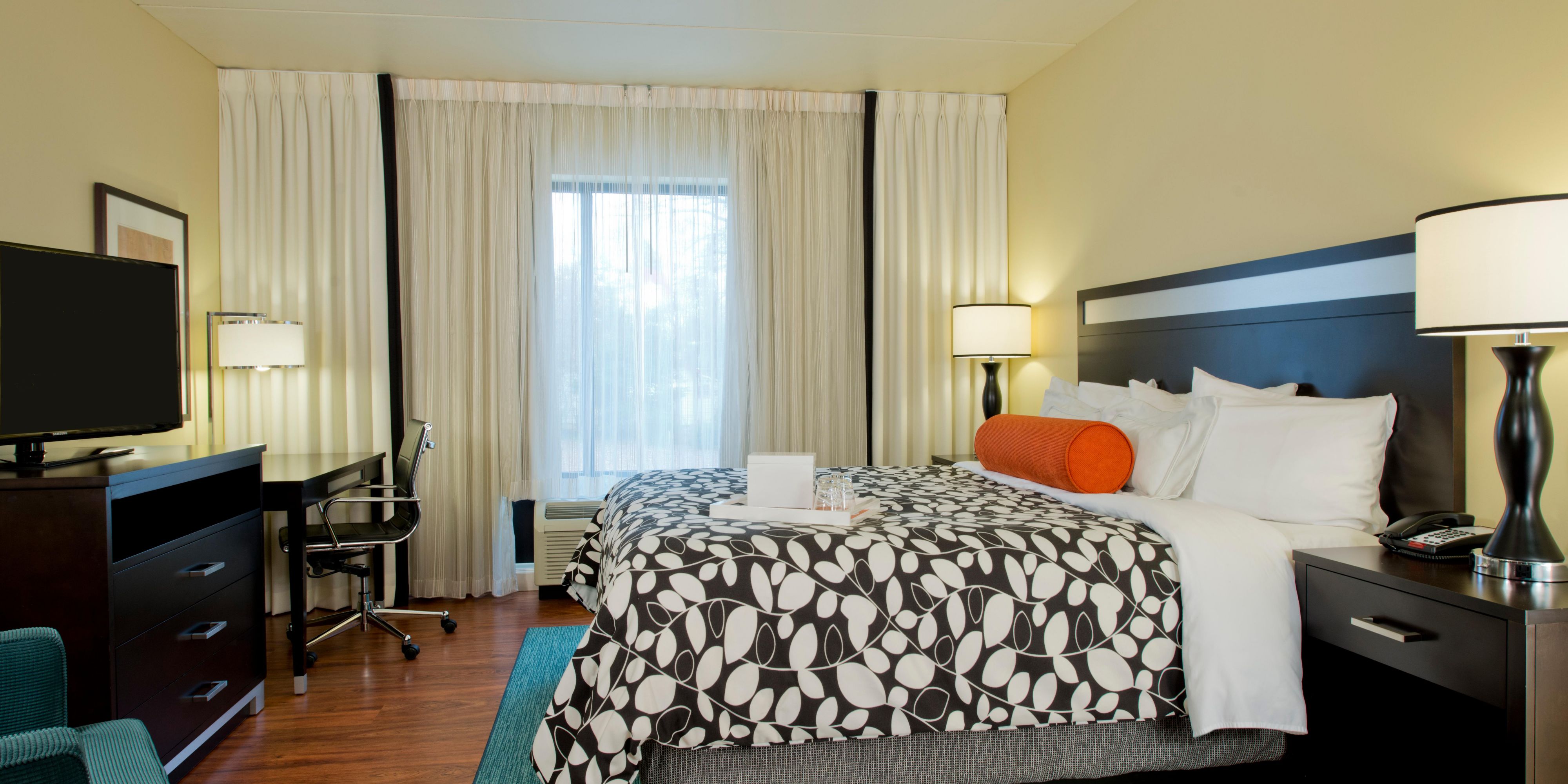 Spread out in this spacious room featuring a king bed.