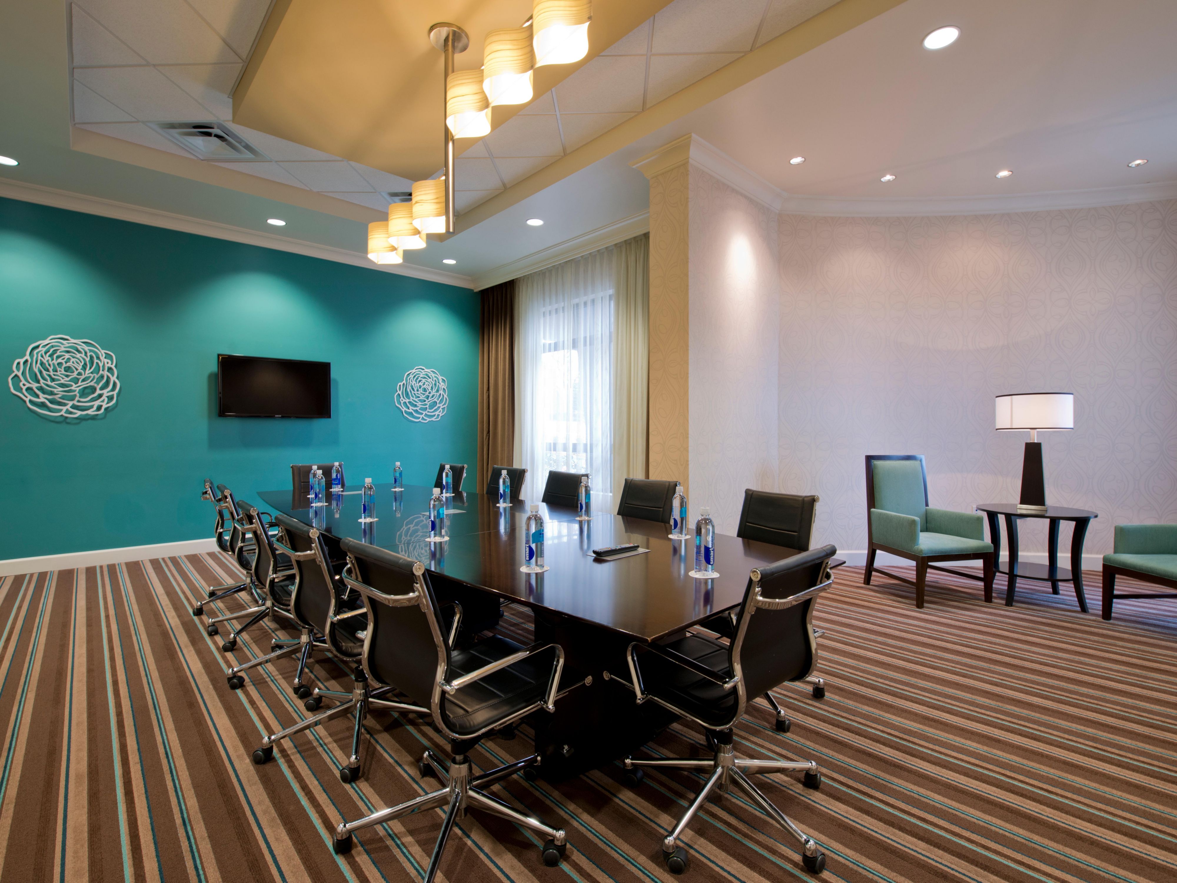 Our board room offers space to spread out and move around.
