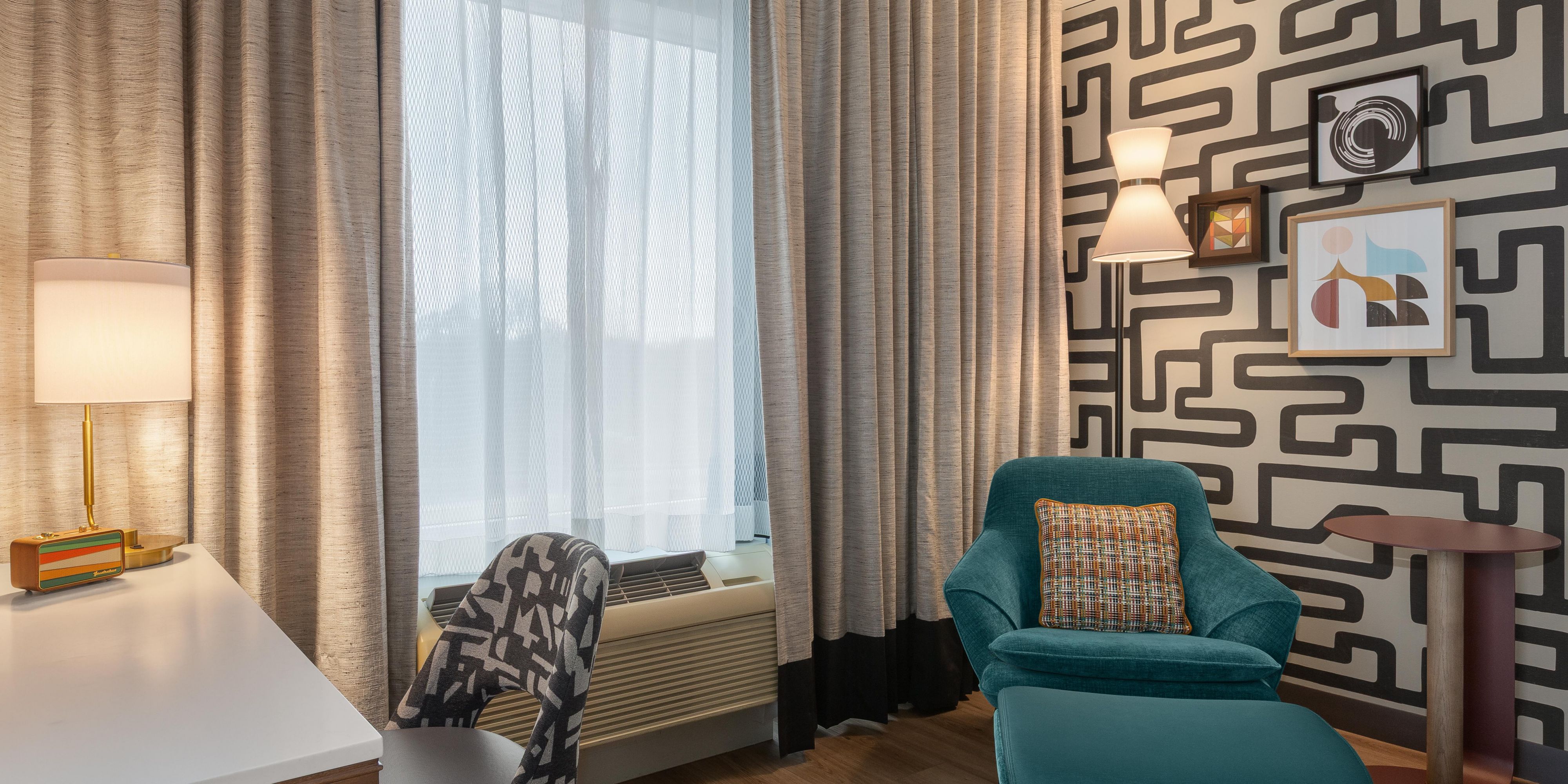Put your feet up and delight in a cozy chair
