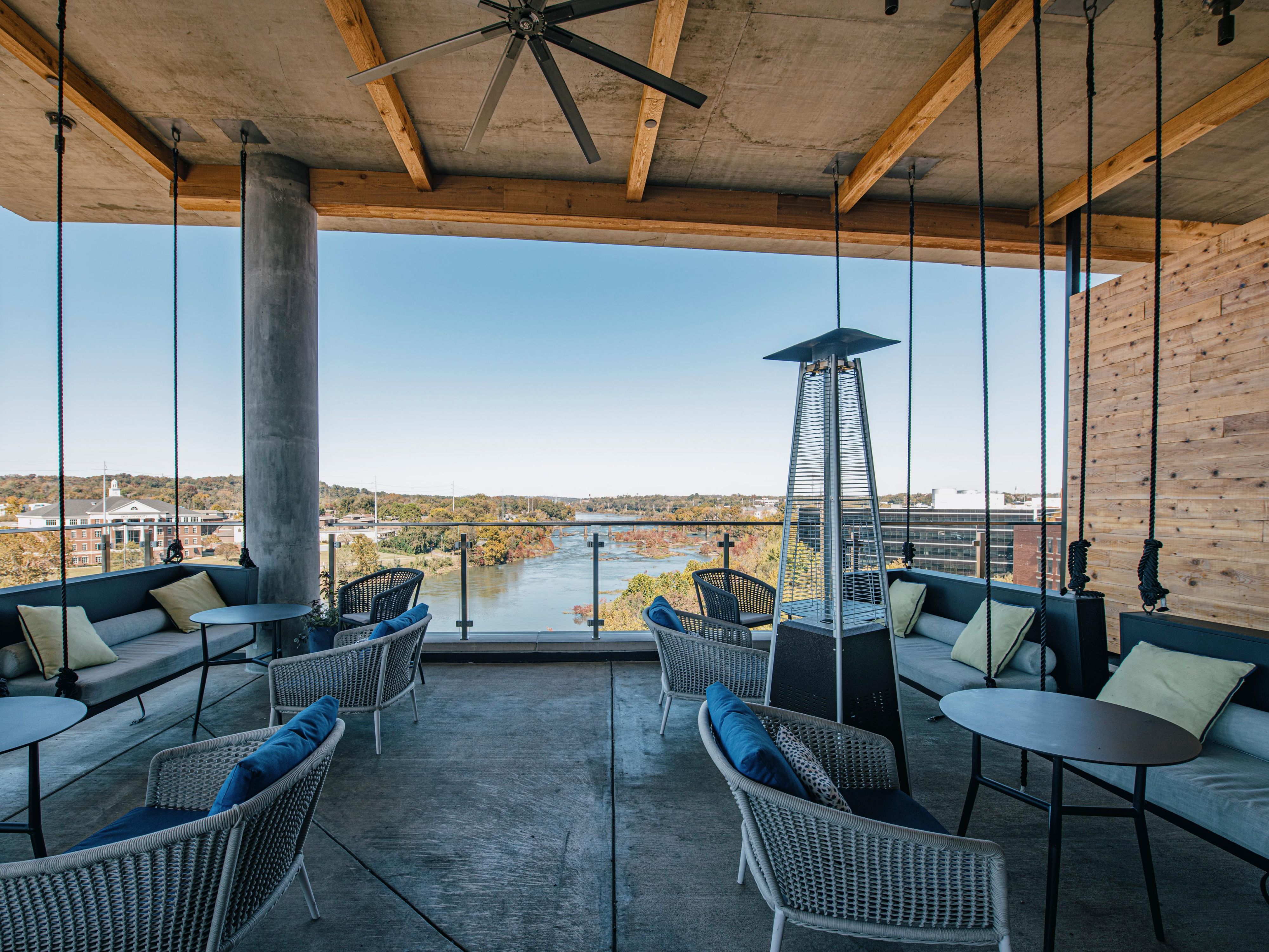 Scenic views from the Eighteen85 Rooftop!