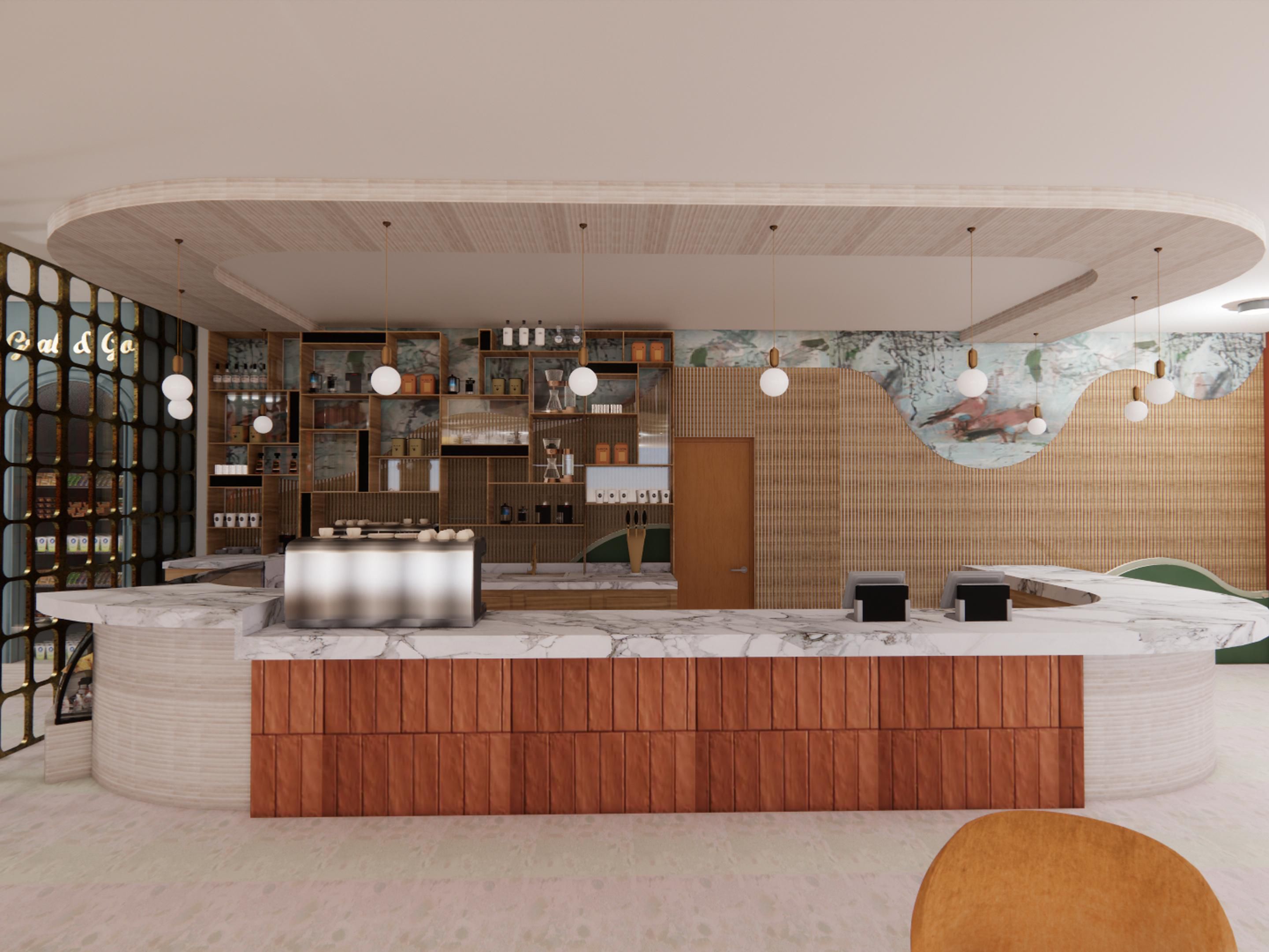 Features fresh coffee and all your on-the-go favorites. 