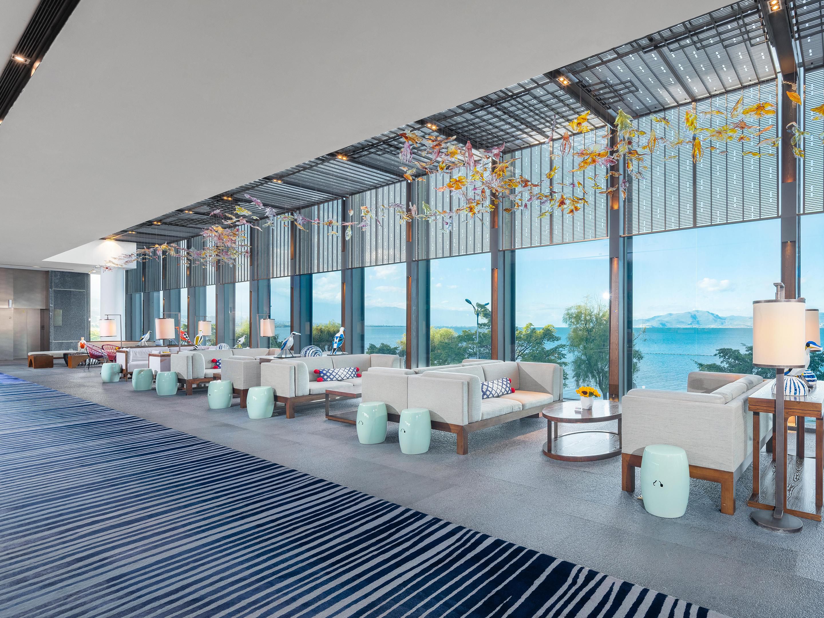 Hotel lobby bar
