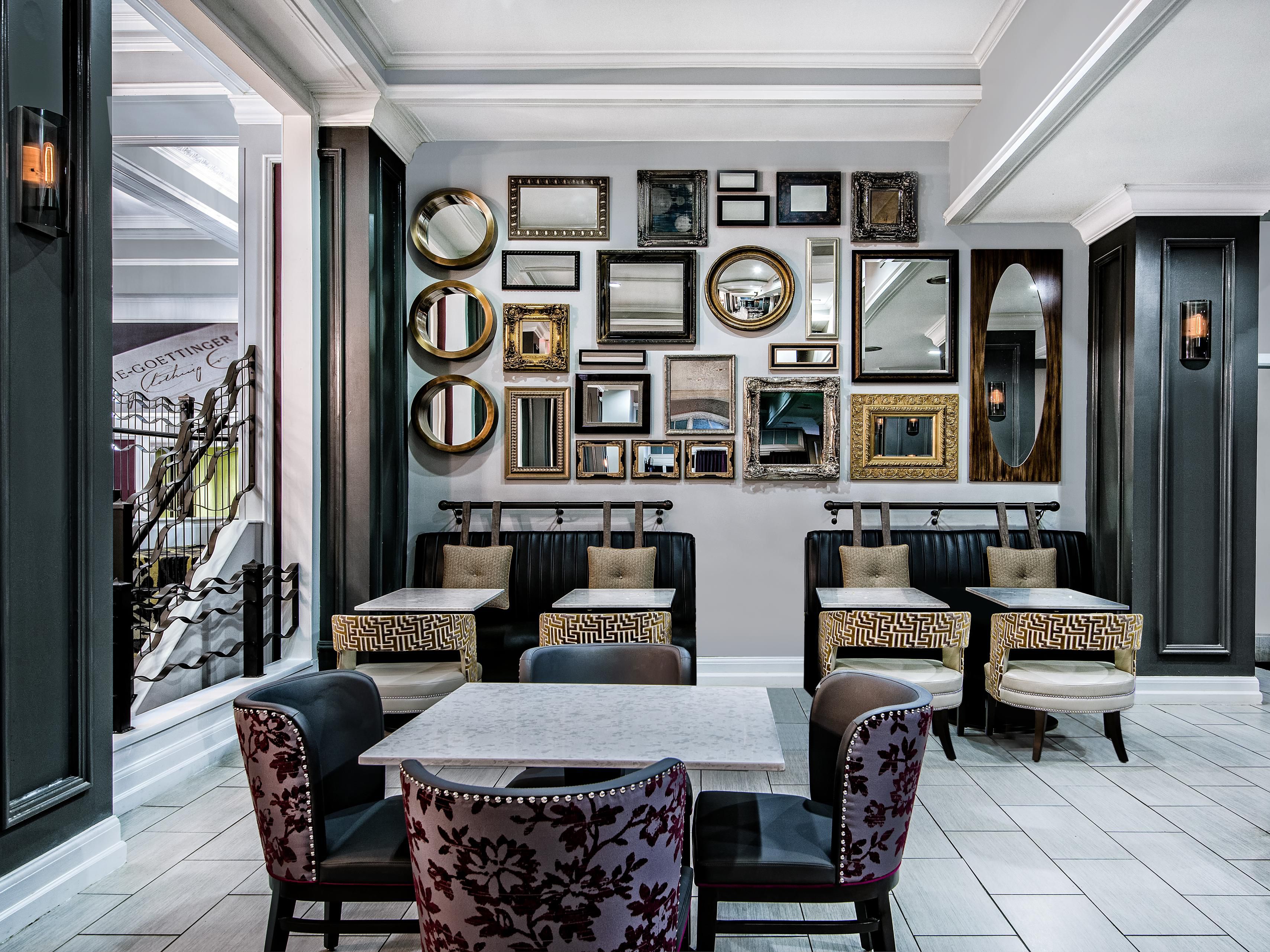 Lounge in our comfy furniture while enjoying breakfast.