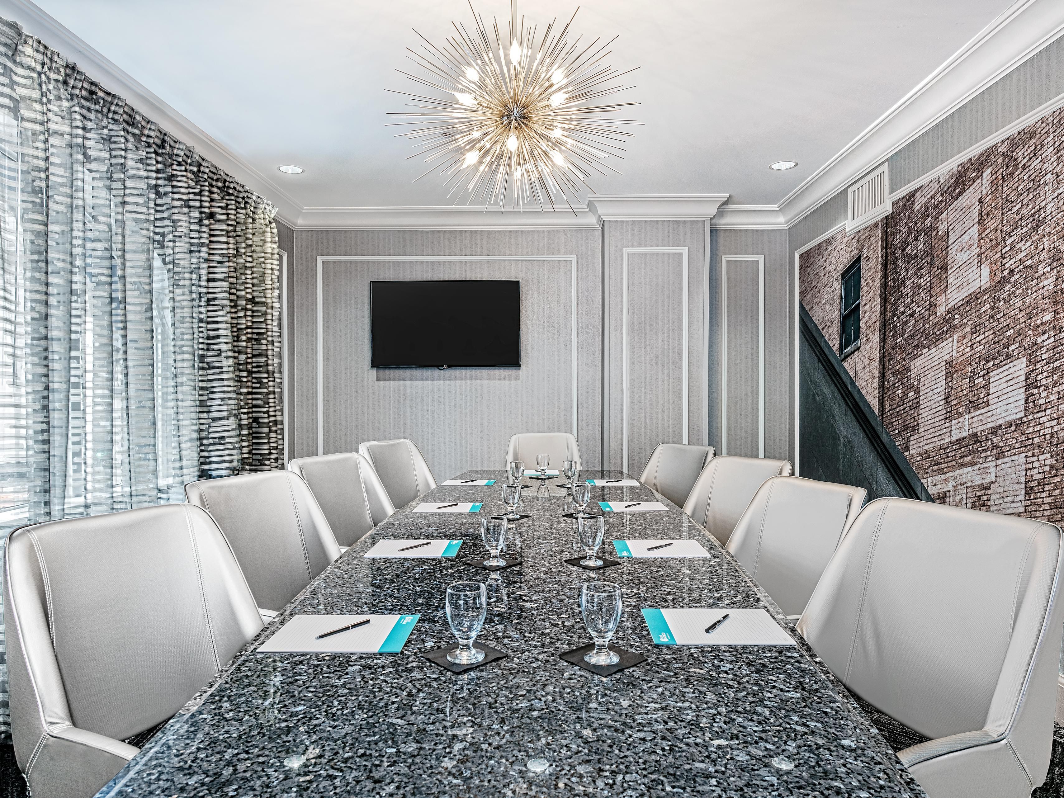 Sophistication and productivity collide in the Conrad Boardroom.