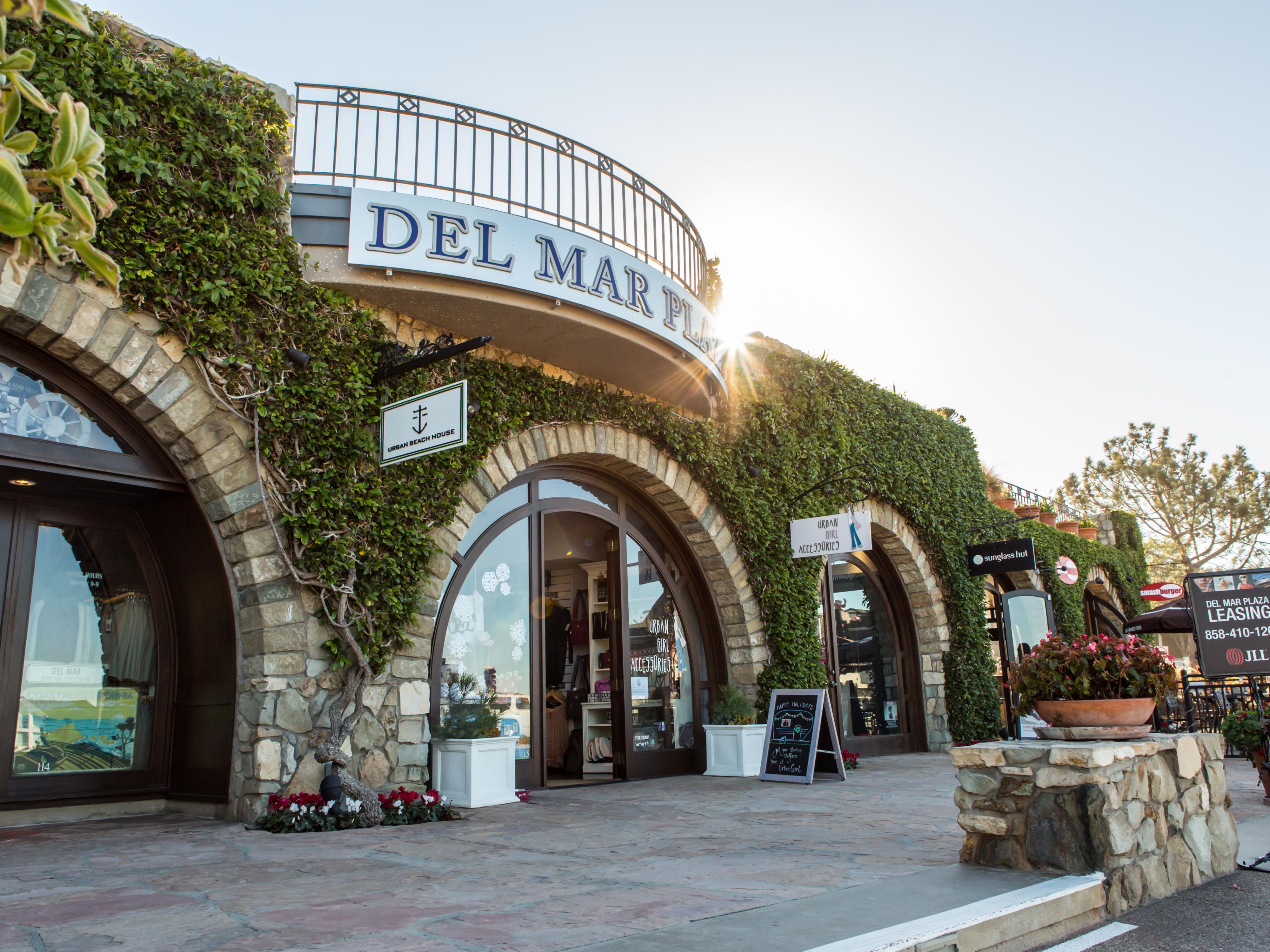 Enjoy boutique shops and restaurants in Del Mar Village