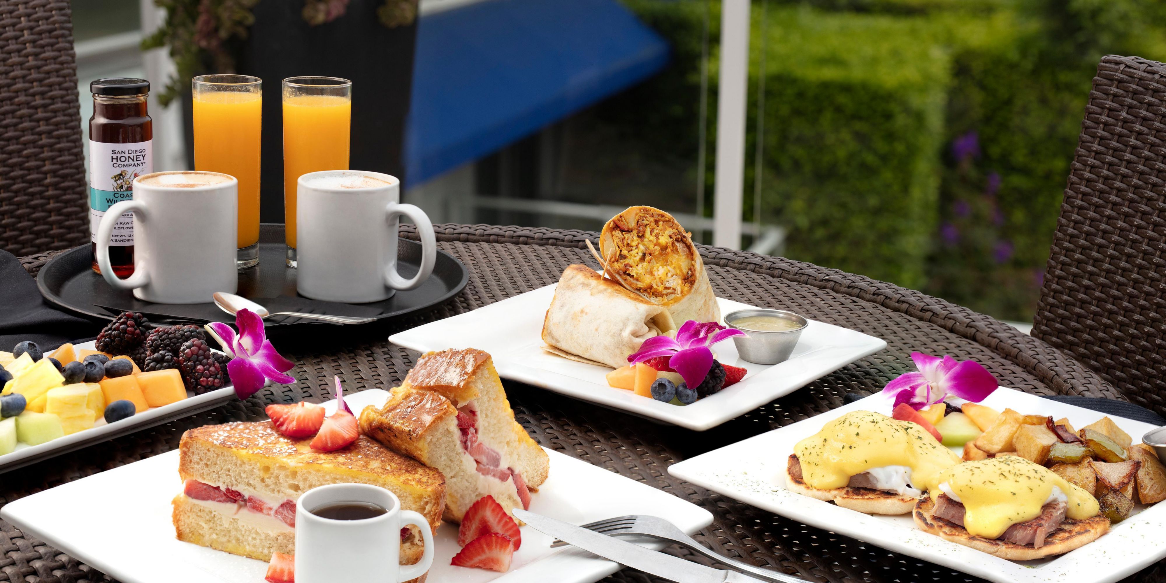 Our breakfast menu offers a diverse, delicious array of dishes.