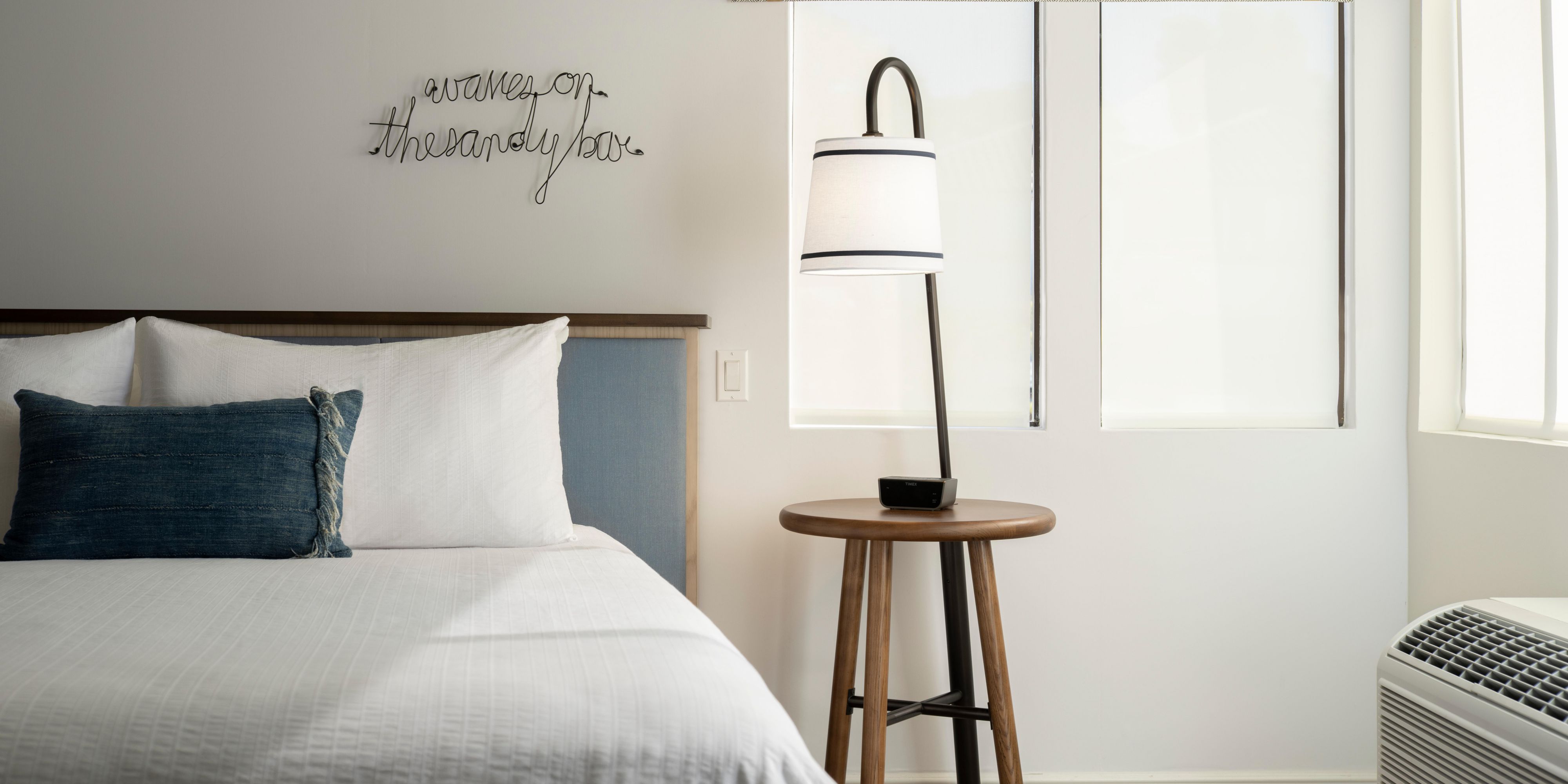 Each of our suites feature abstract art influenced by the beach.