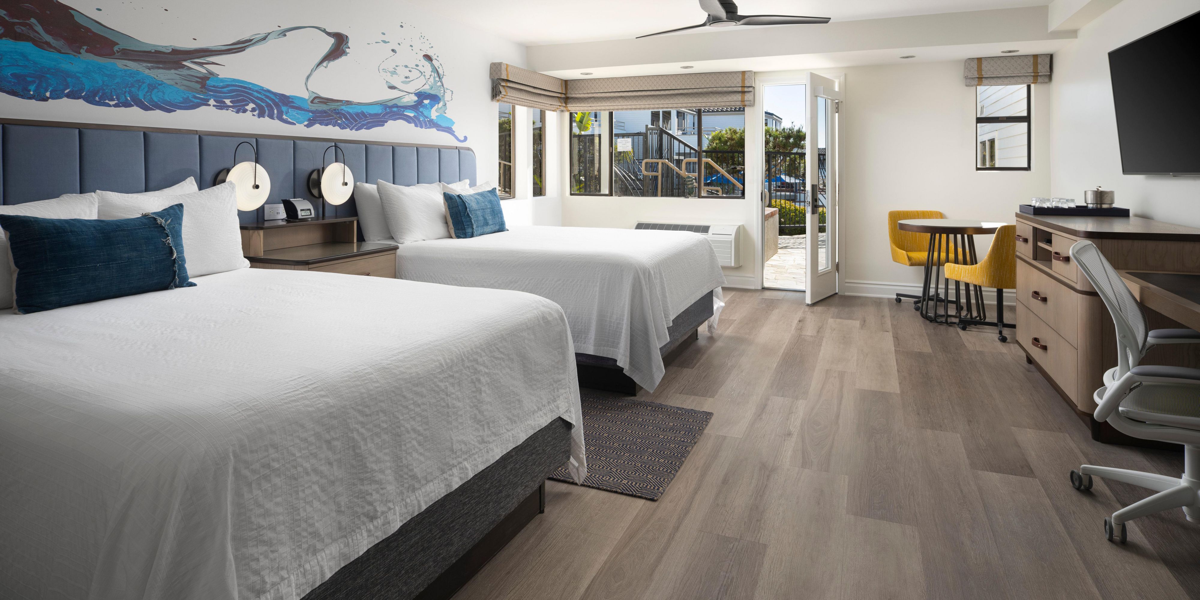 Our double queen suites are spacious enough for the entire family.