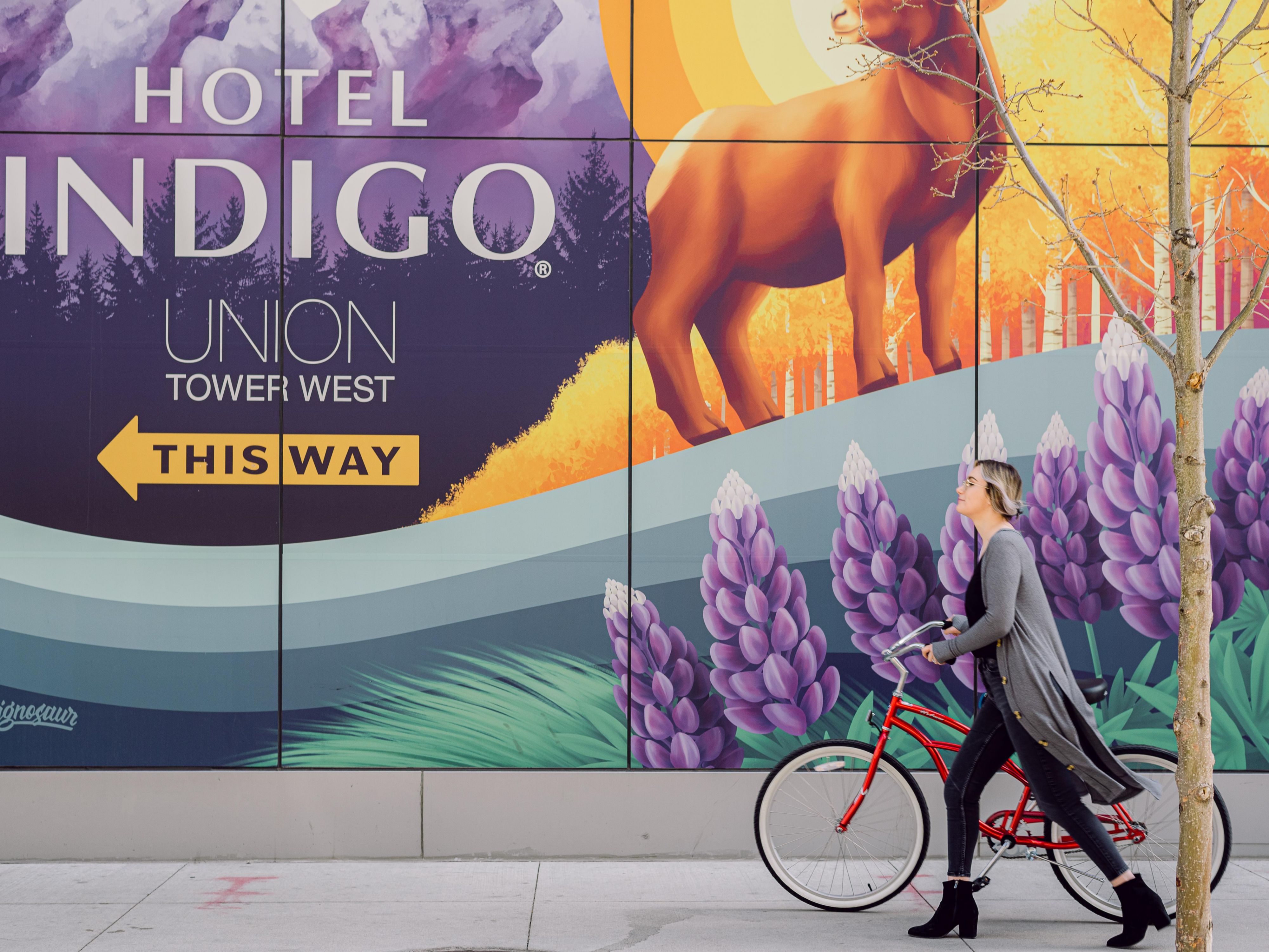 Explore the Lower Downtown neighborhood on one of our red cruisers