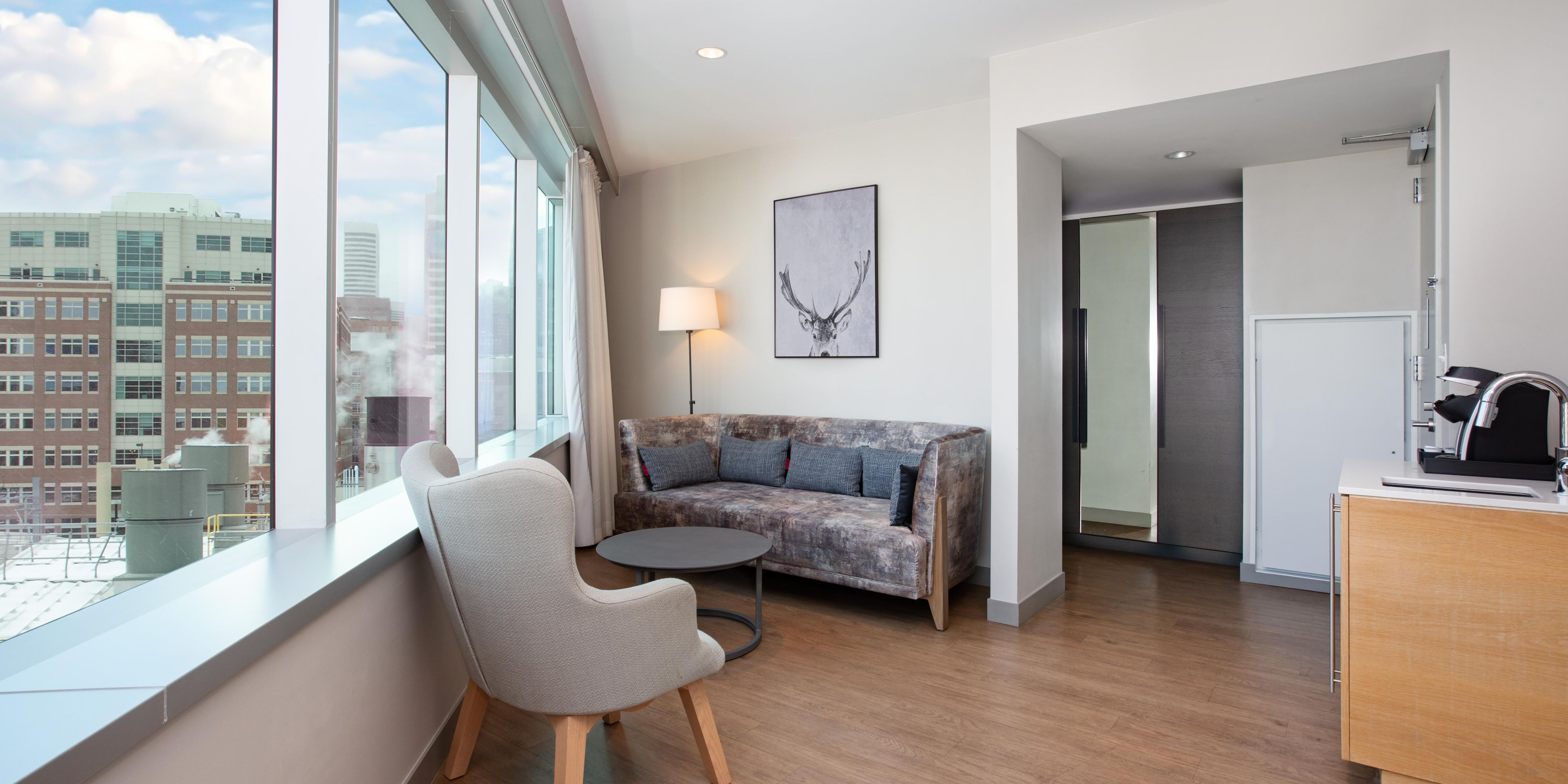 One bedroom suite with seating area