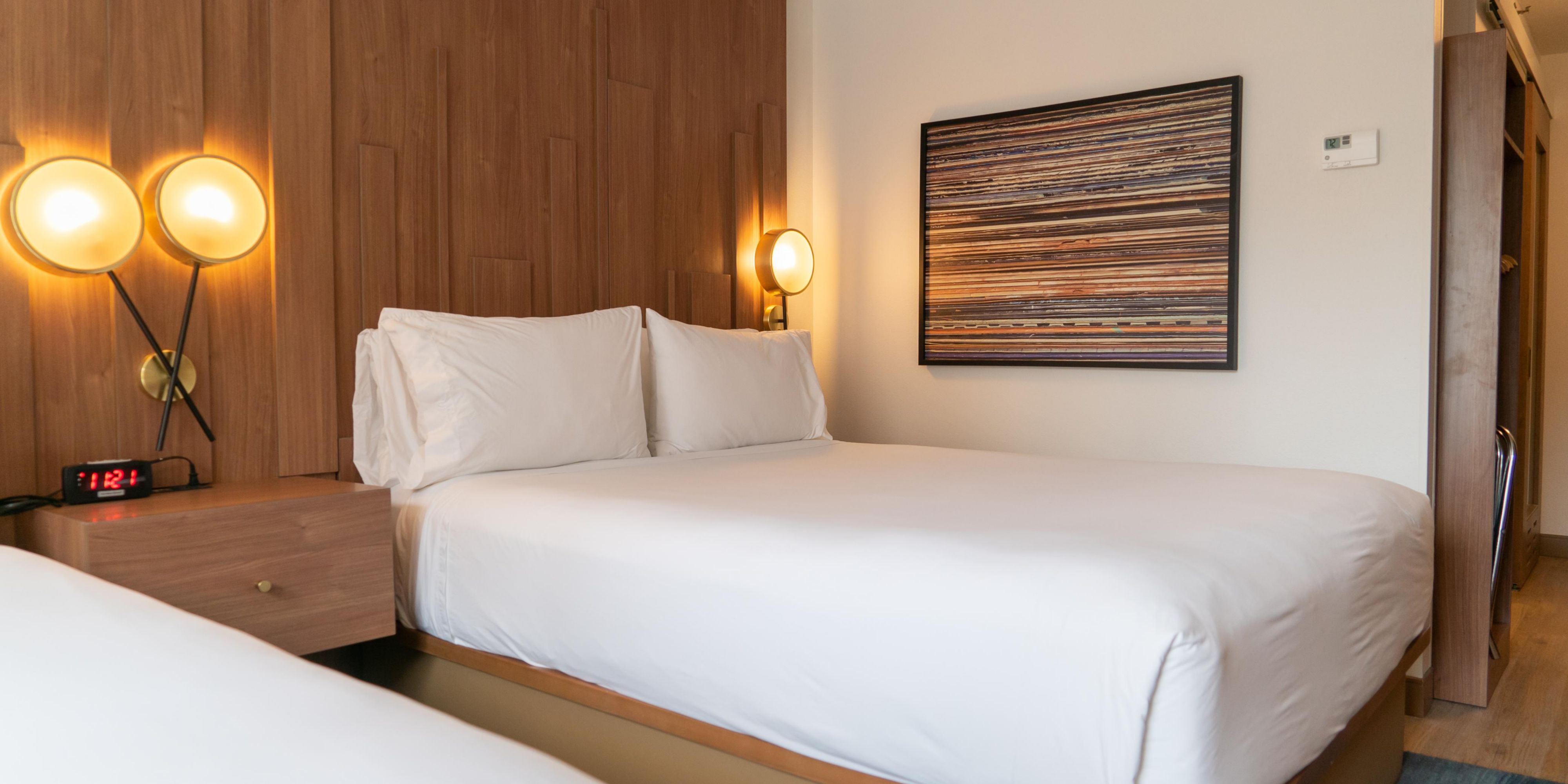 Snuggle up with plush bedding in our newly renovated rooms. 