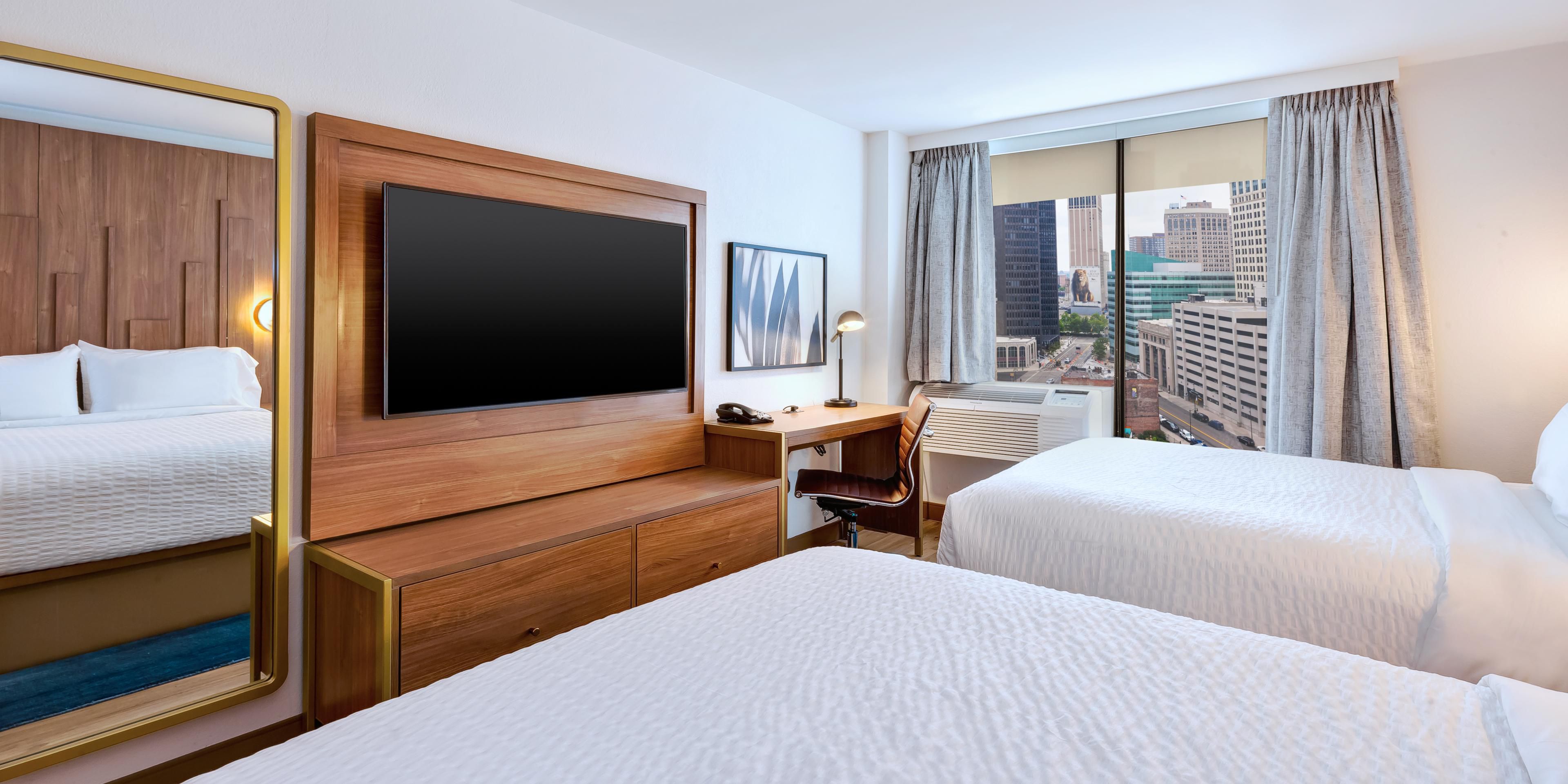 Unwind in your room while you watch your favorite TV show.