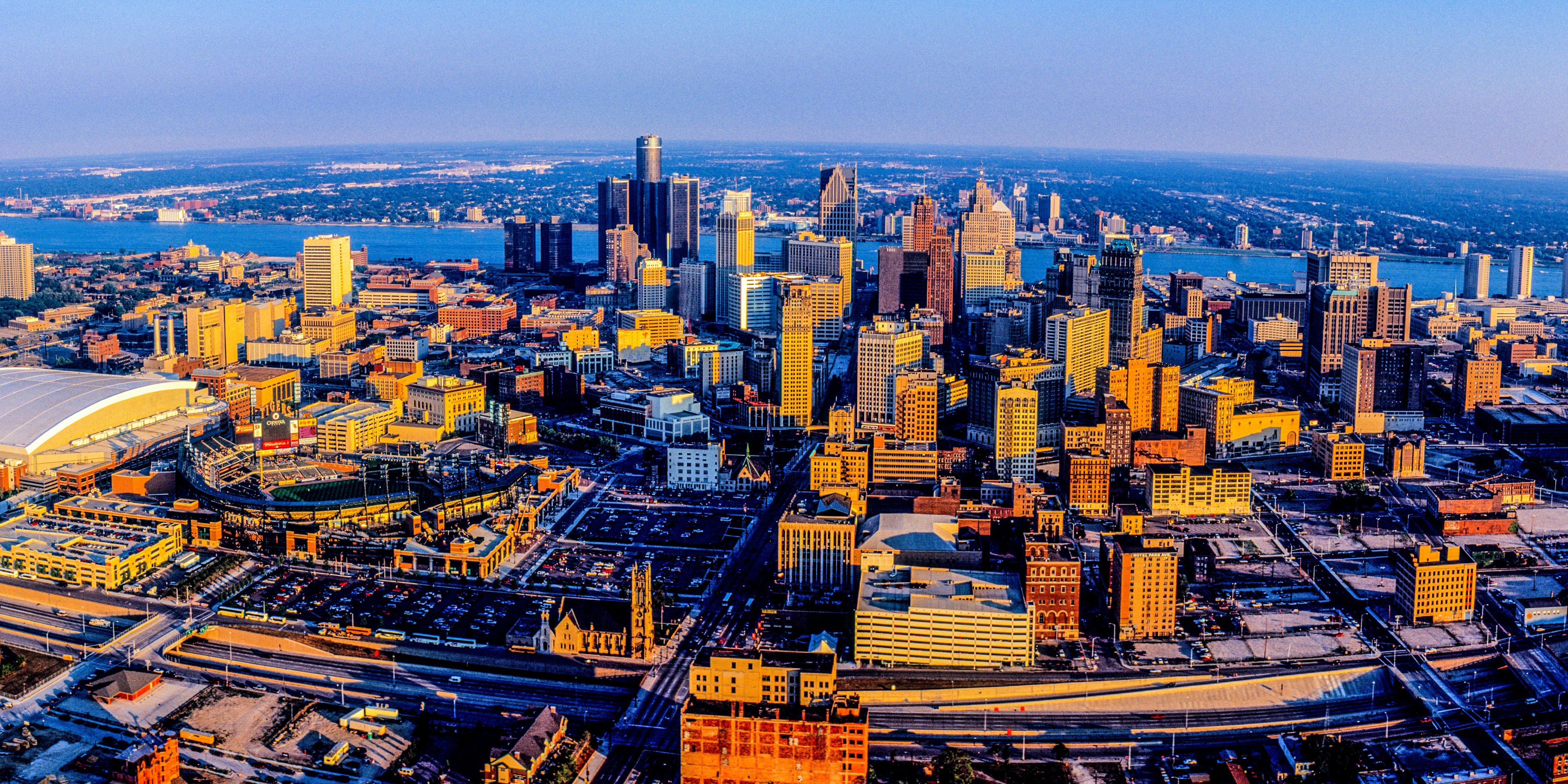 Downtown Detroit City Life