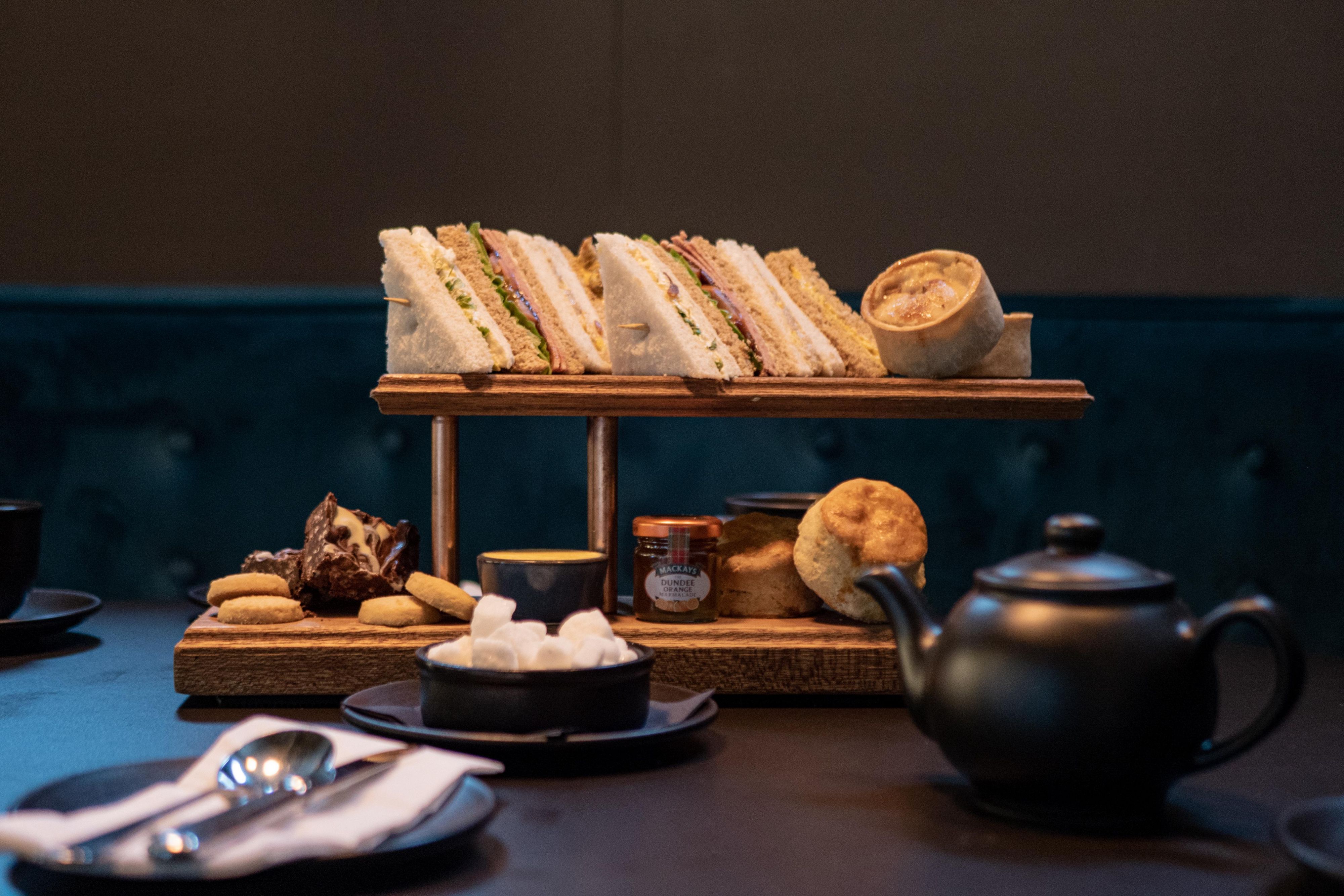 Join us at Daisy Tasker for afternoon tea with a Scottish twist! The menu features some of our city’s favourite bites including a butcher’s peh, a selection of pieces and a Dundee Marmalade slice! Available every weekend from 12:30pm – 5:00pm. Book your table today!