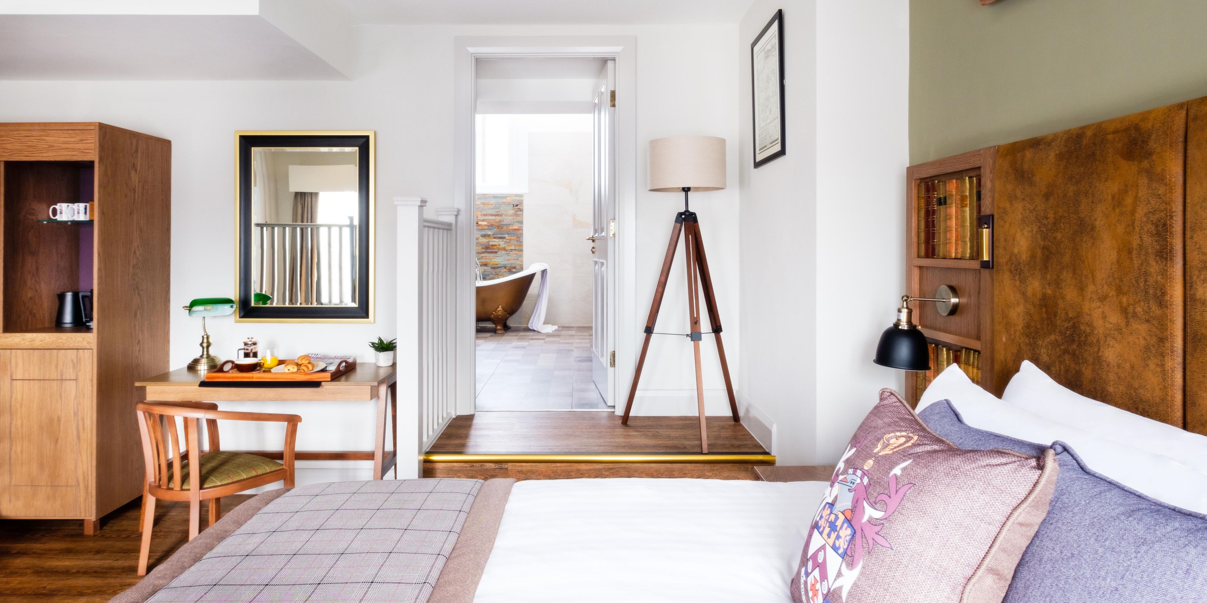 Our bedrooms in the old tower has spacious spa inspired wet rooms