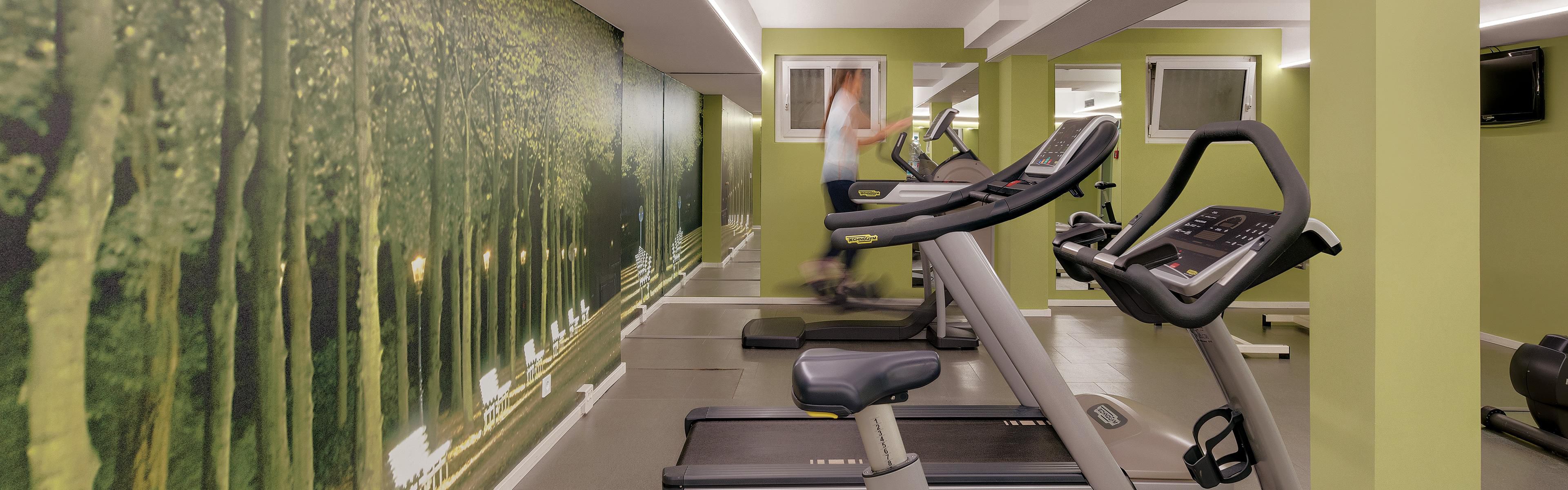 Continue your workout regimen in our 24 hour fitness center.