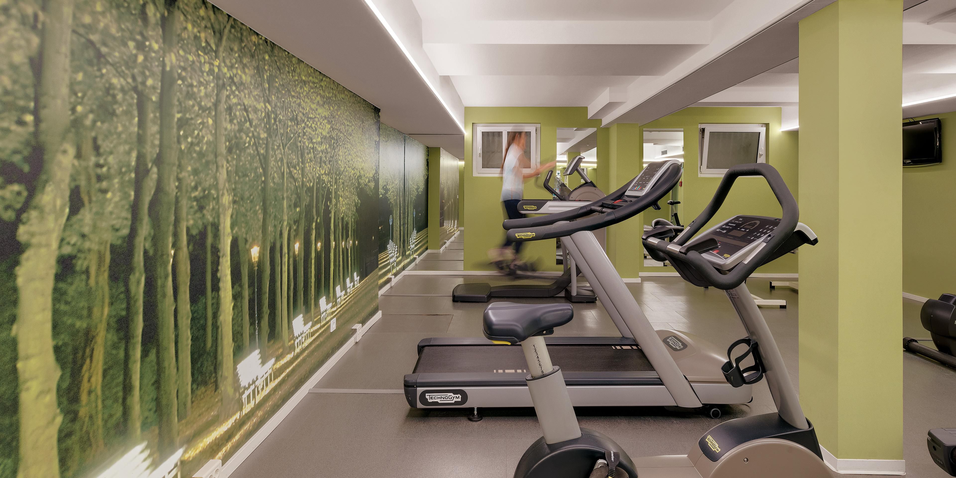 Continue your workout regimen in our 24 hour fitness center.