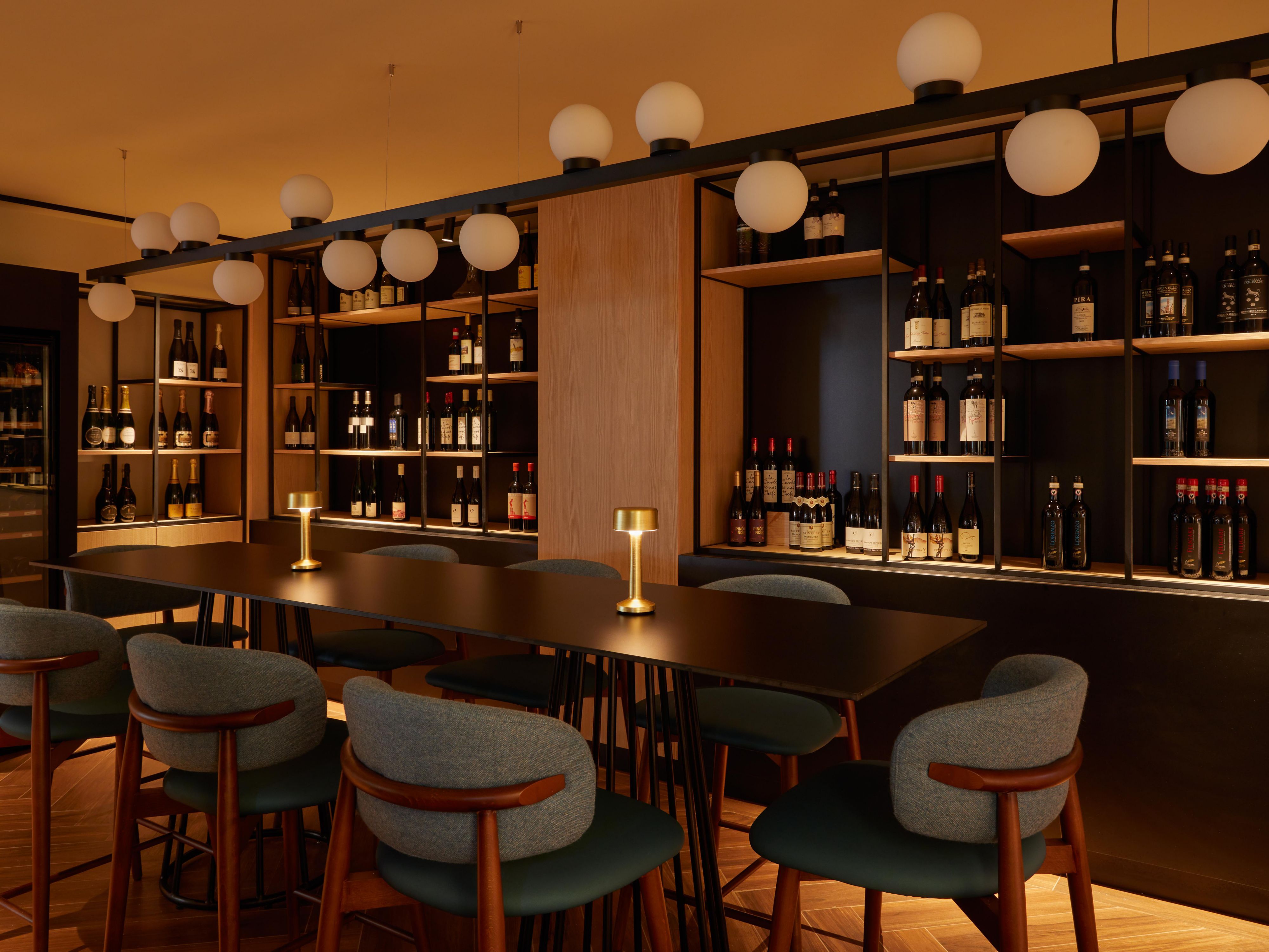 Savor an intimate wine-tasting experience in our lounge bar.