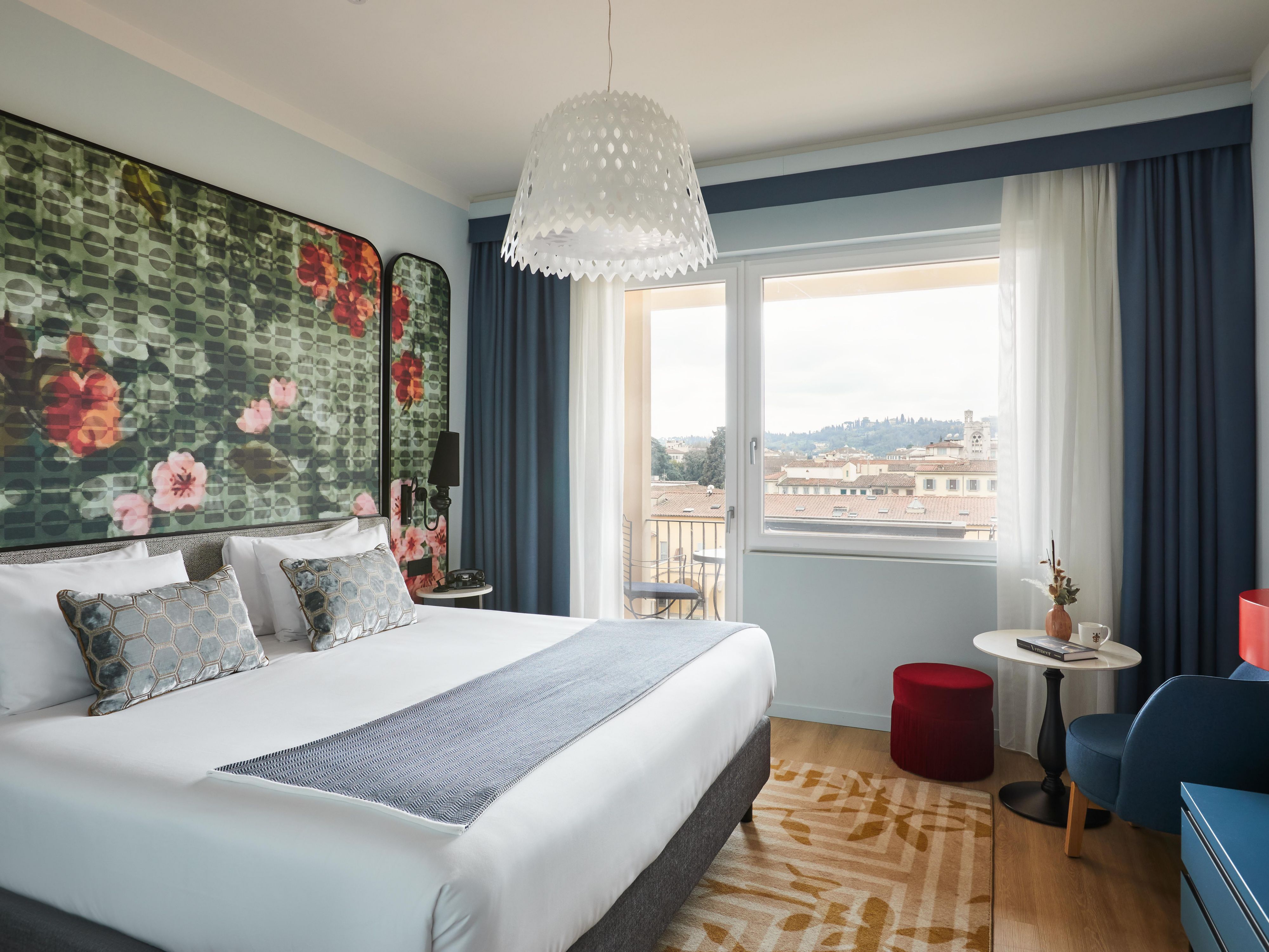 Premium room with balcony overlooking Florence