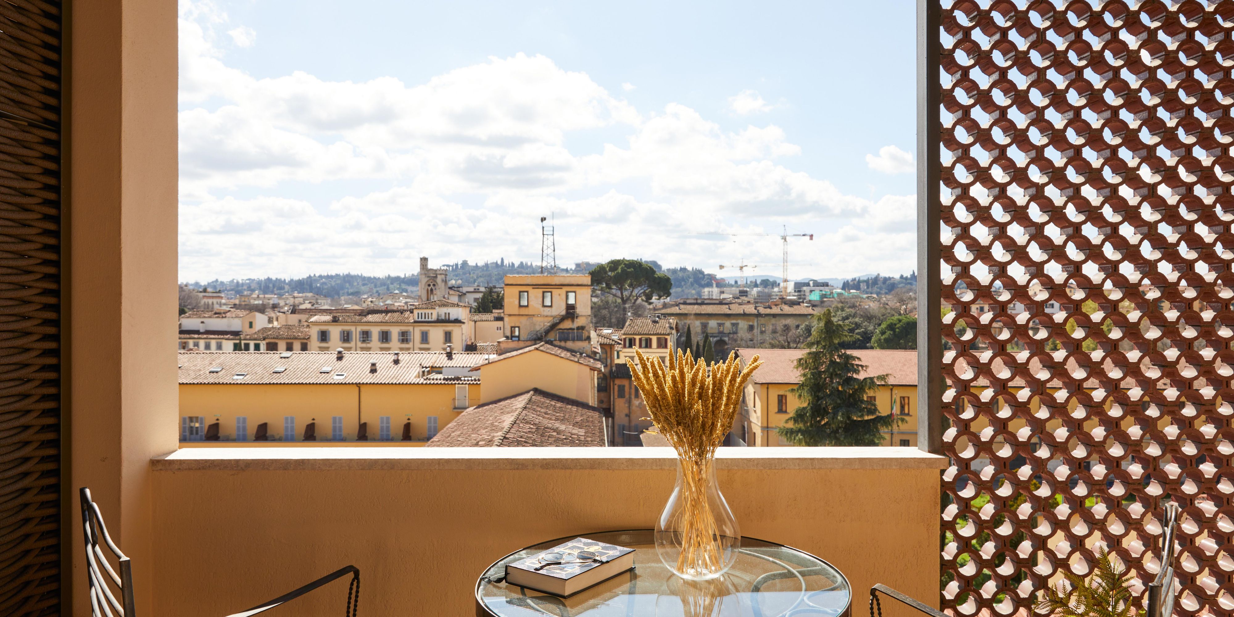 Enjoy a morning coffee on your private balcony with scenic views.