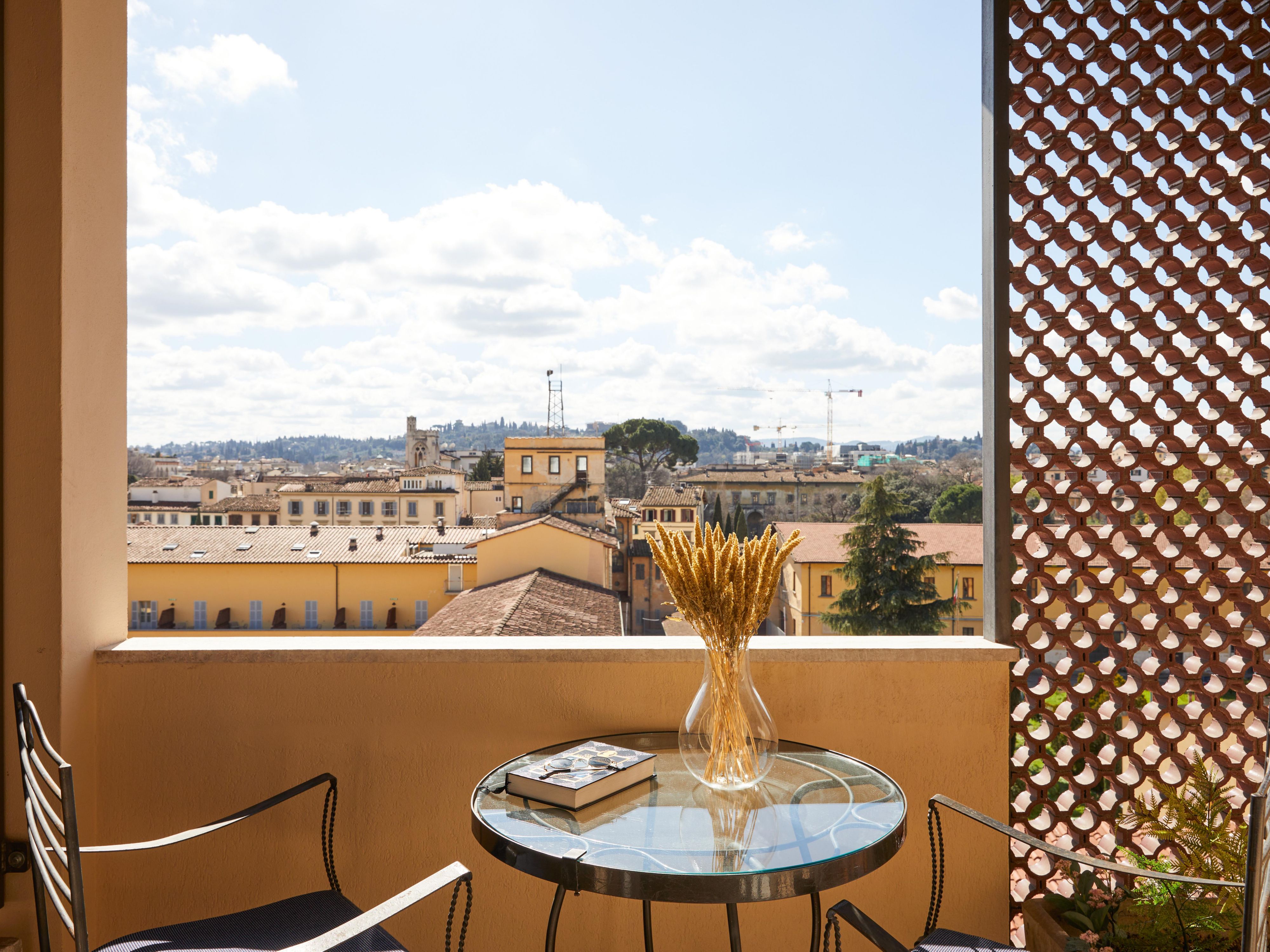 Enjoy a morning coffee on your private balcony with scenic views.