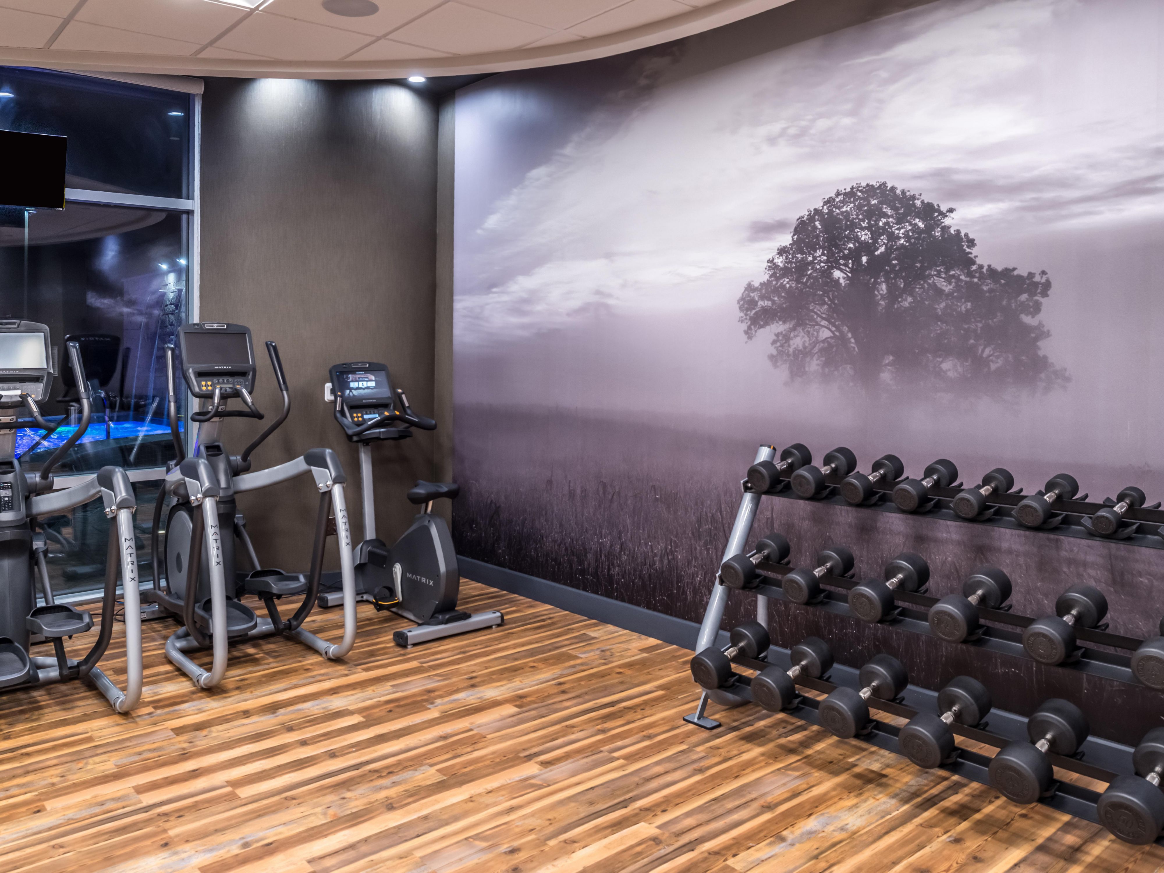 Enjoy our 24-hour full-service Fitness Center.