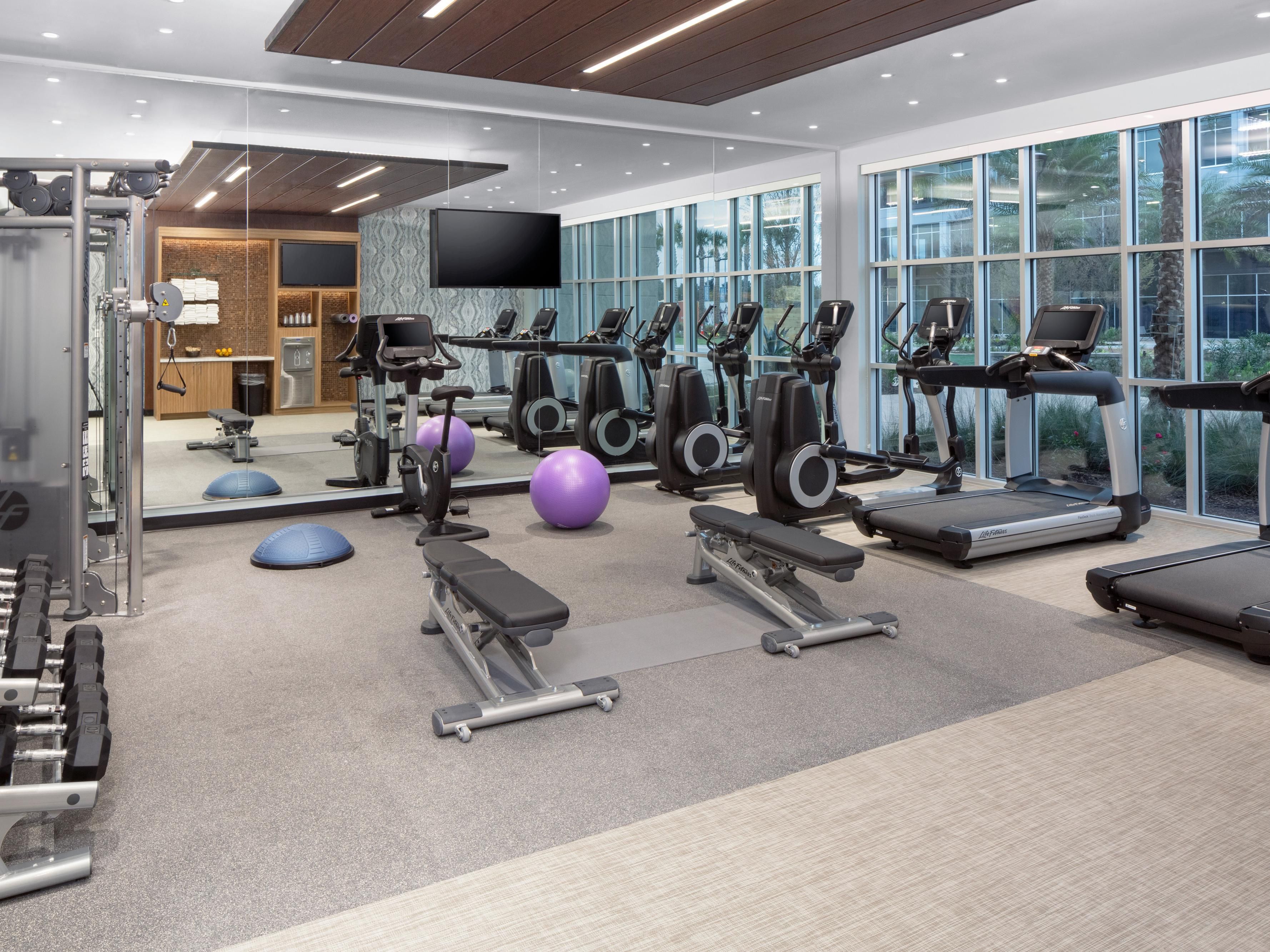 State of the Art 24 hr fitness center with Life Fitness Equipment