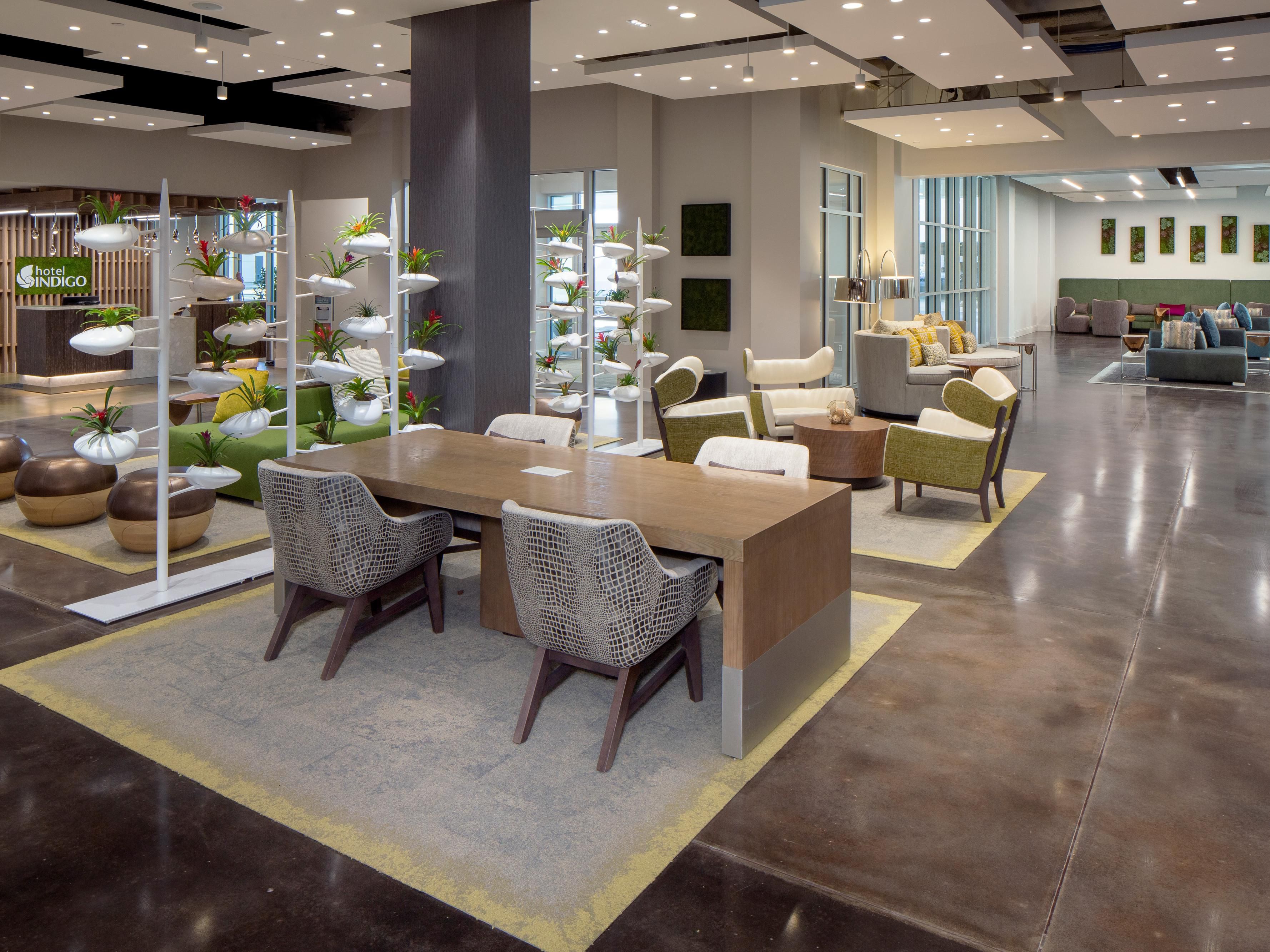 Open and beautifully appointed lobby