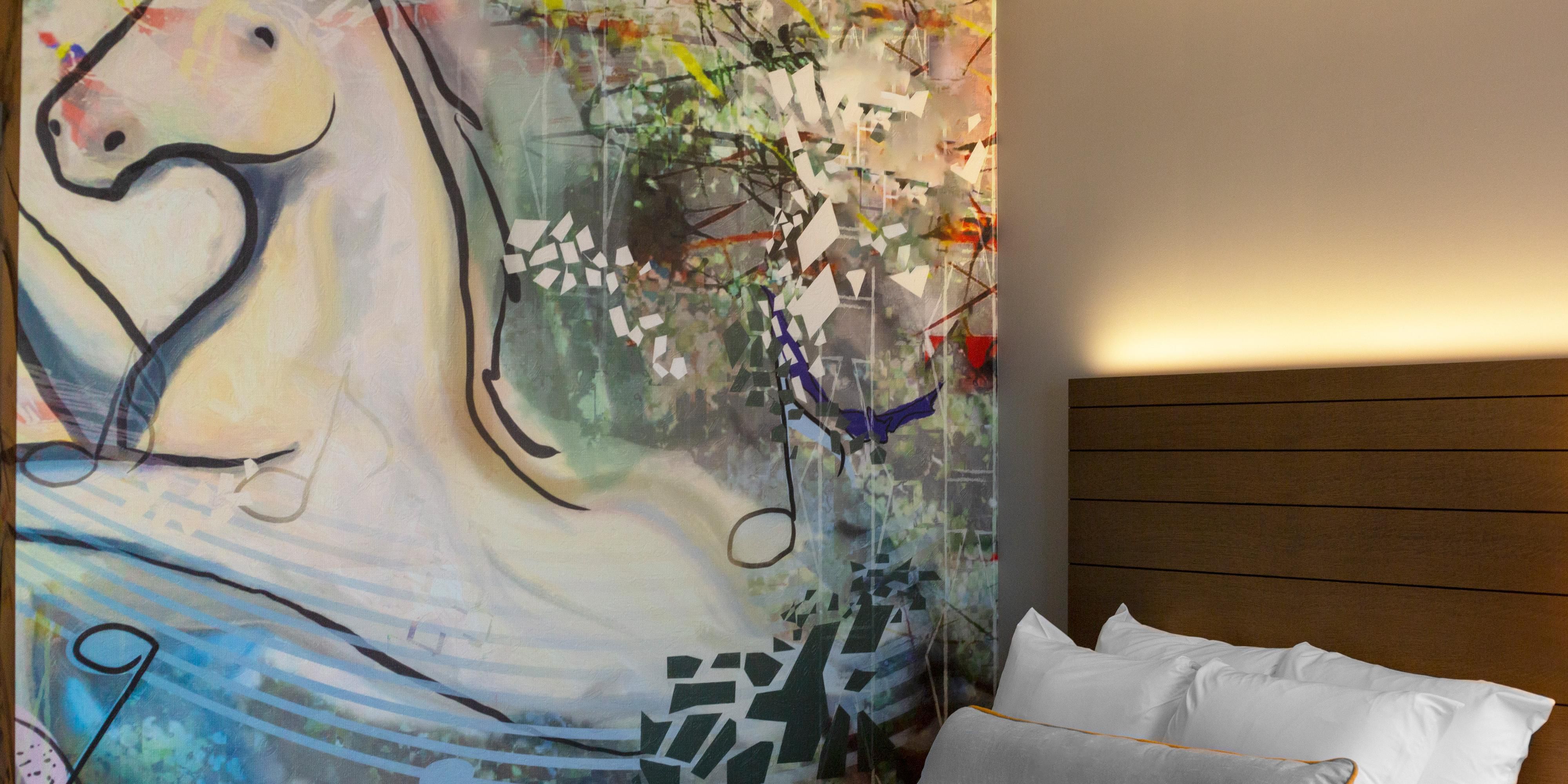 Scenic wall decor inspired by local flare