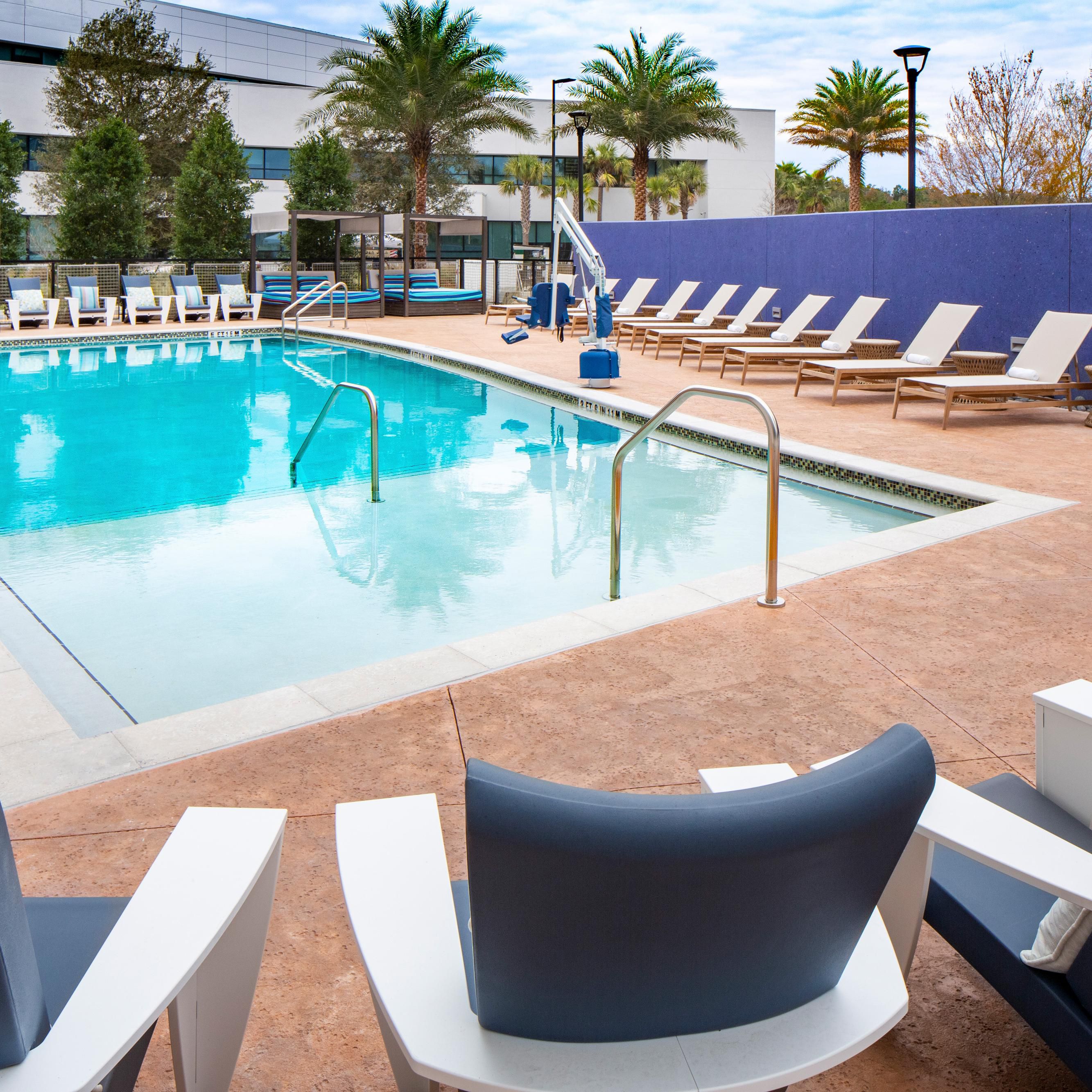 Enjoy total relaxation in a cabana poolside