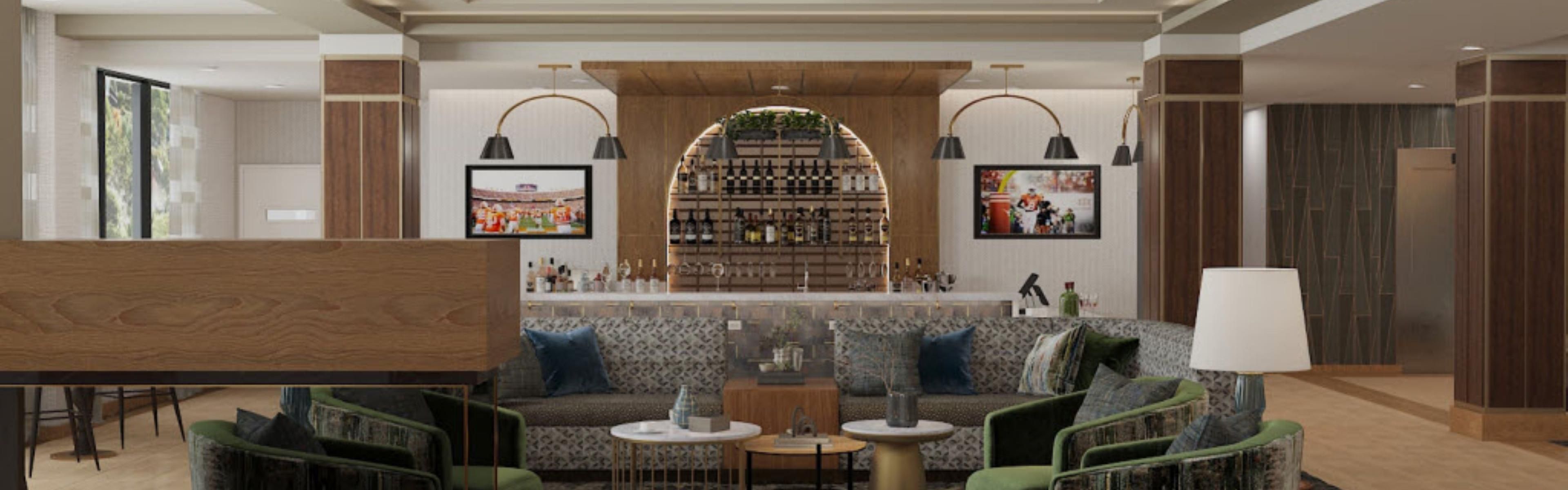 Conceptual drawing-lobby in the new Hotel Indigo Gatlinburg