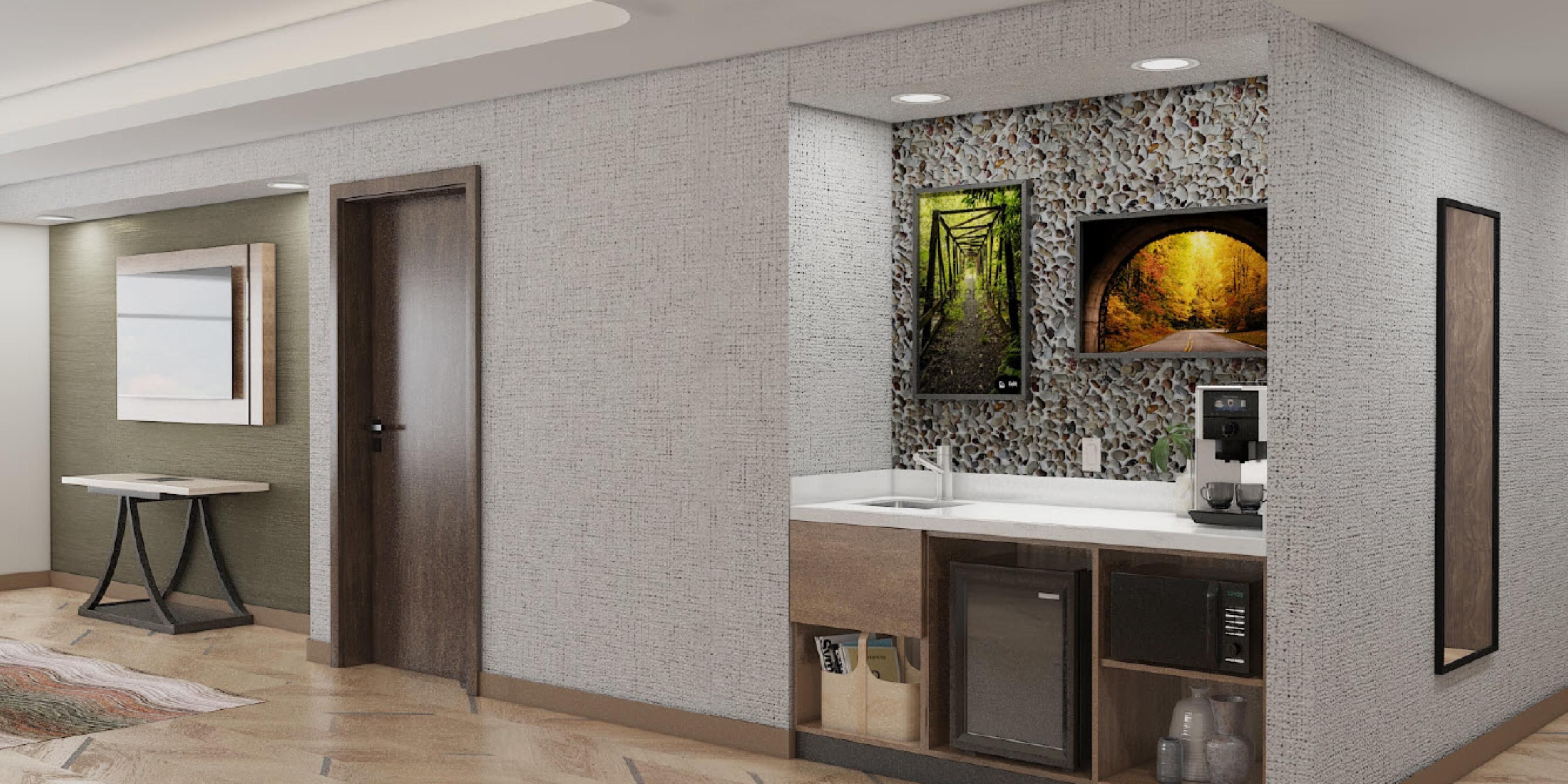 A Keurig/coffee machine is available in every guest room.