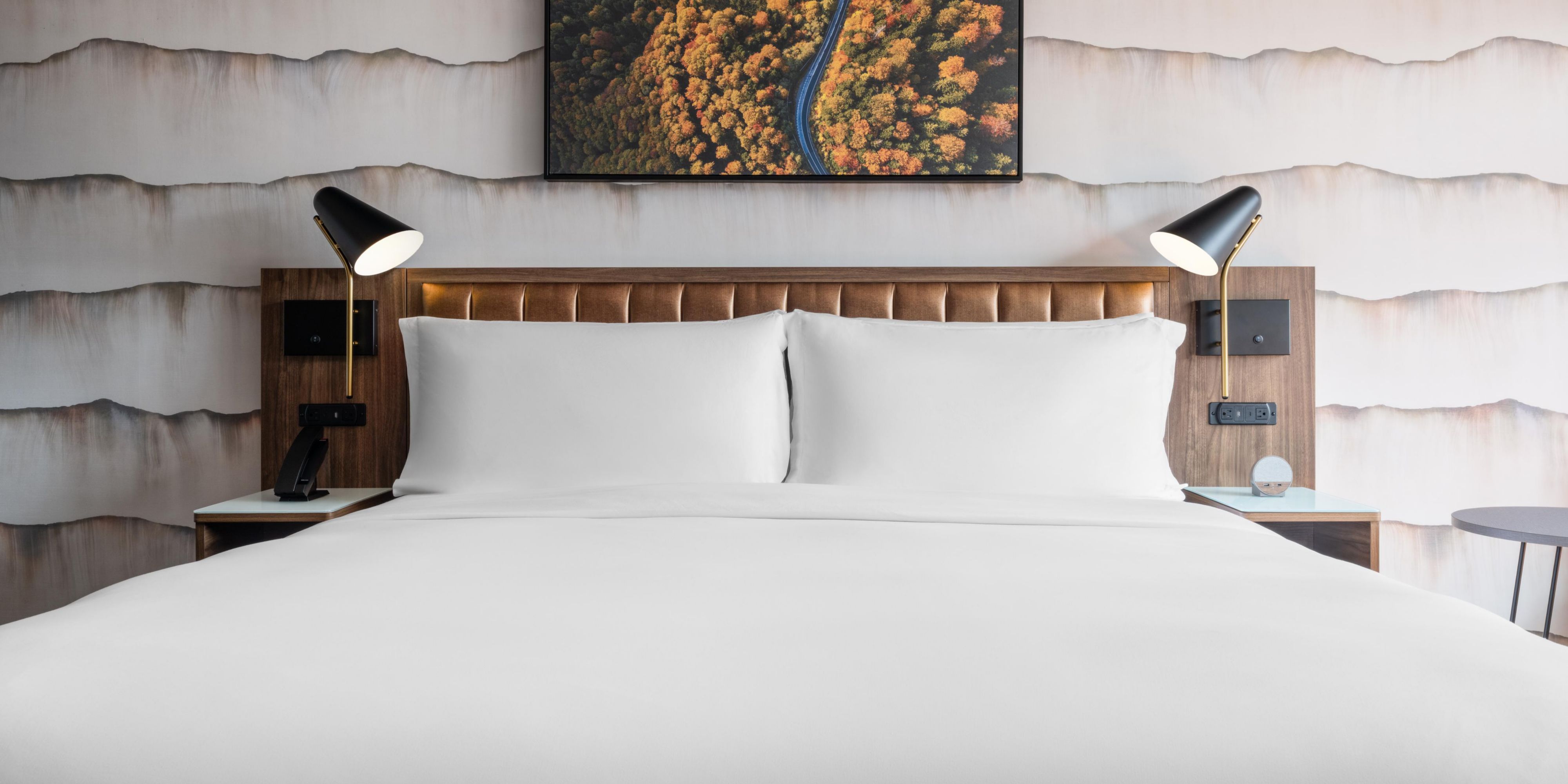 A cozy king bed after Smoky Mountain adventures