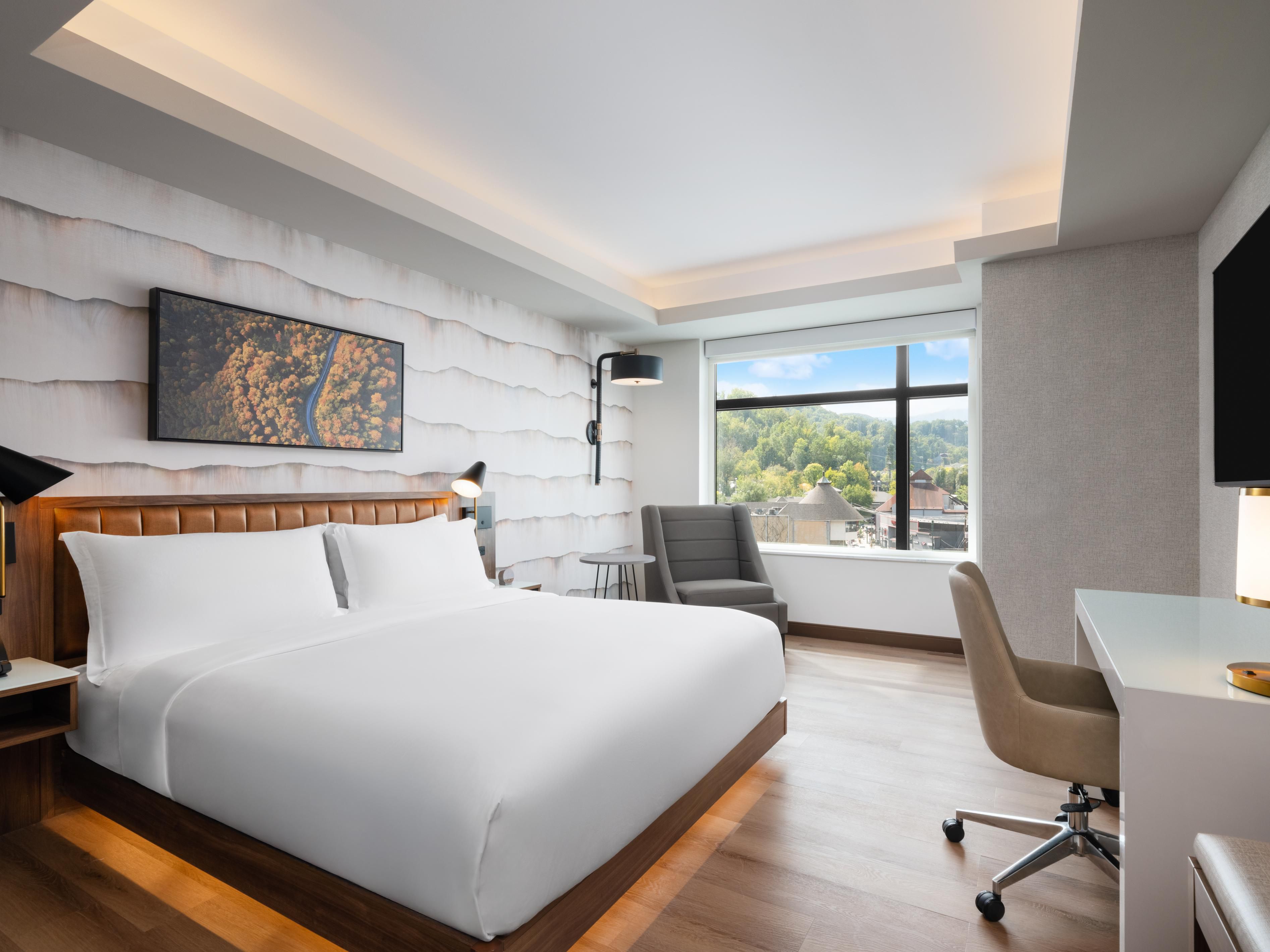 Stretch out and unwind in a plush king bed