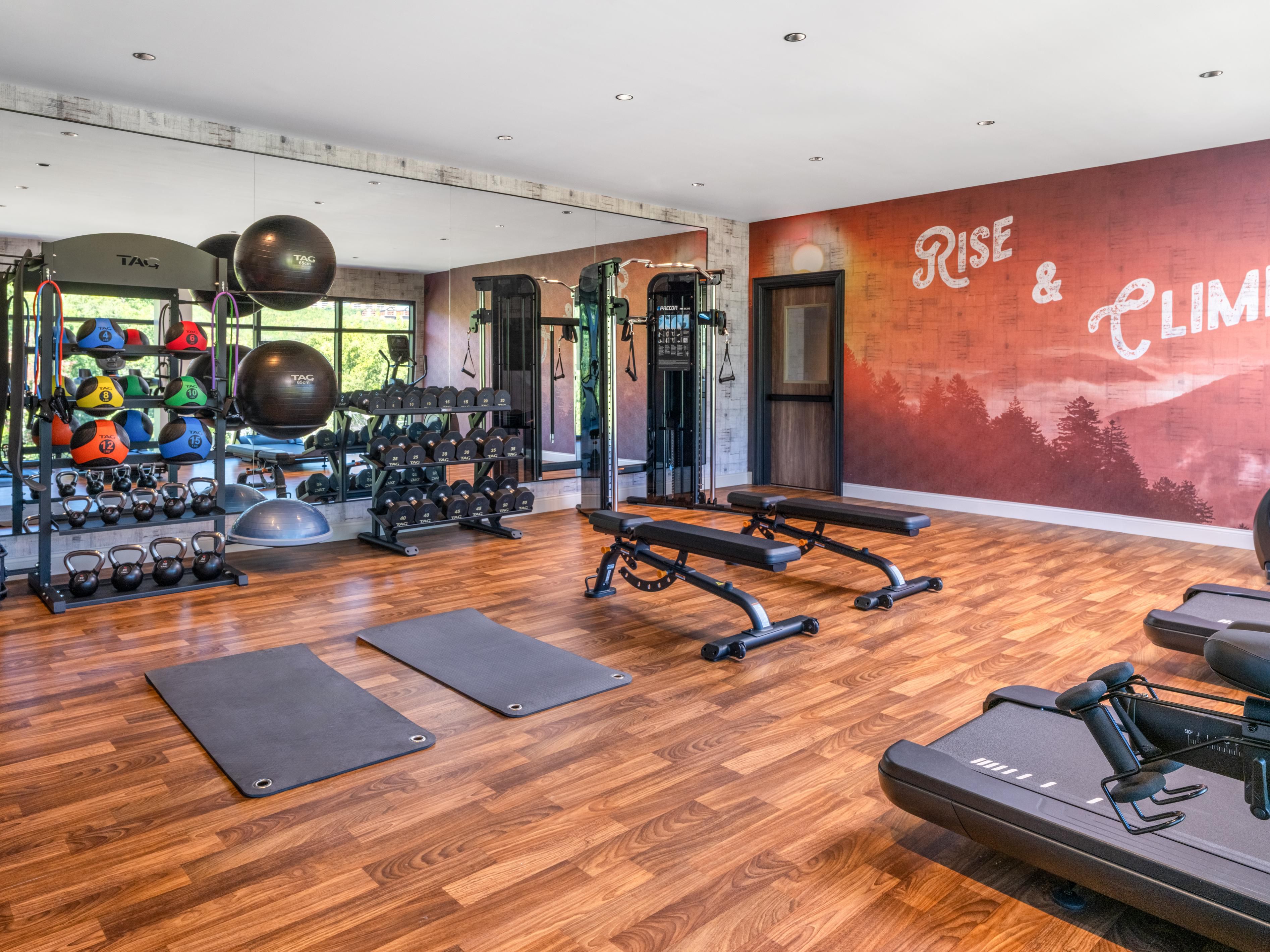 Keep your routine going in our hotel fitness center