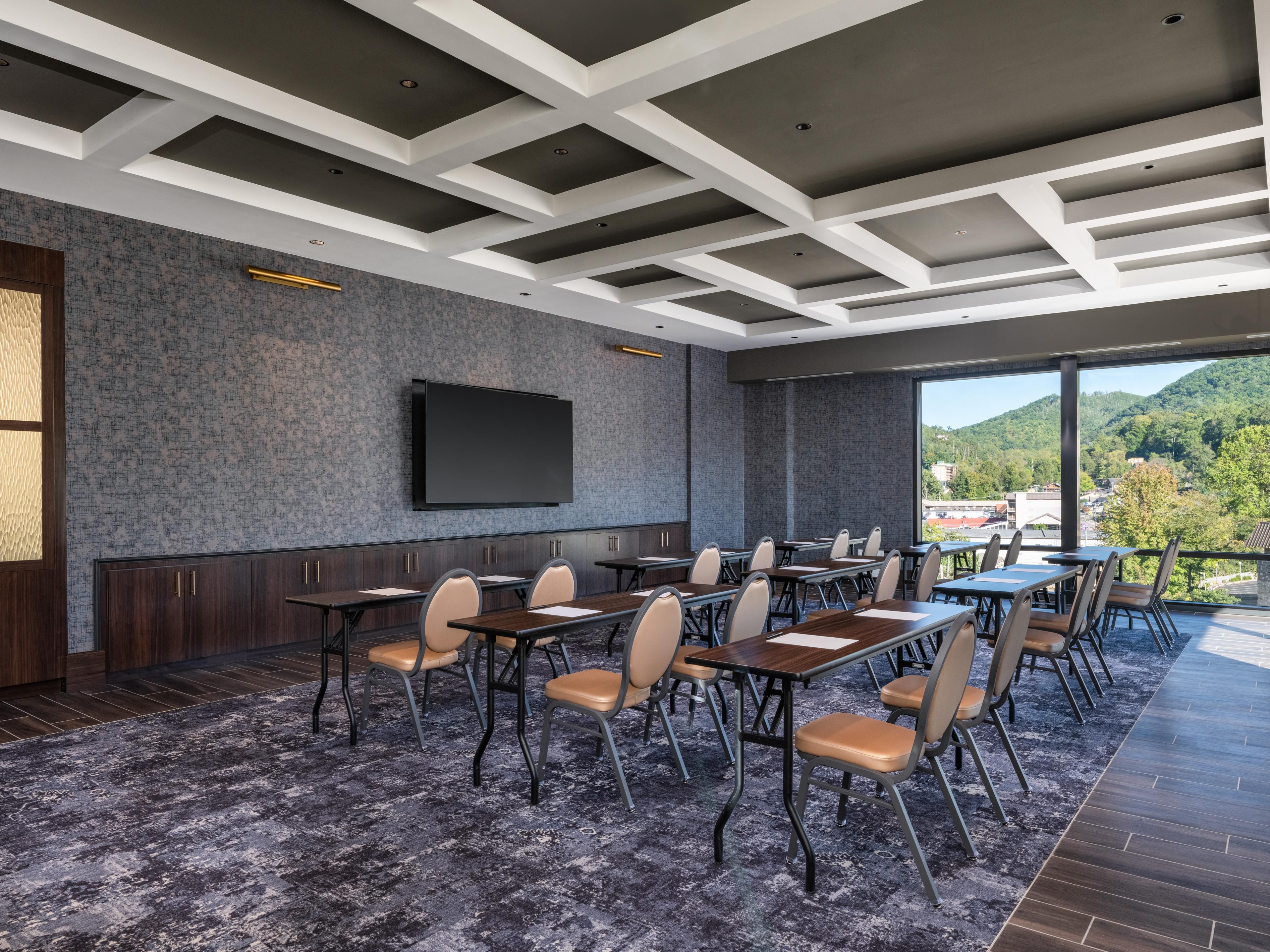An event space designed around views and natural light