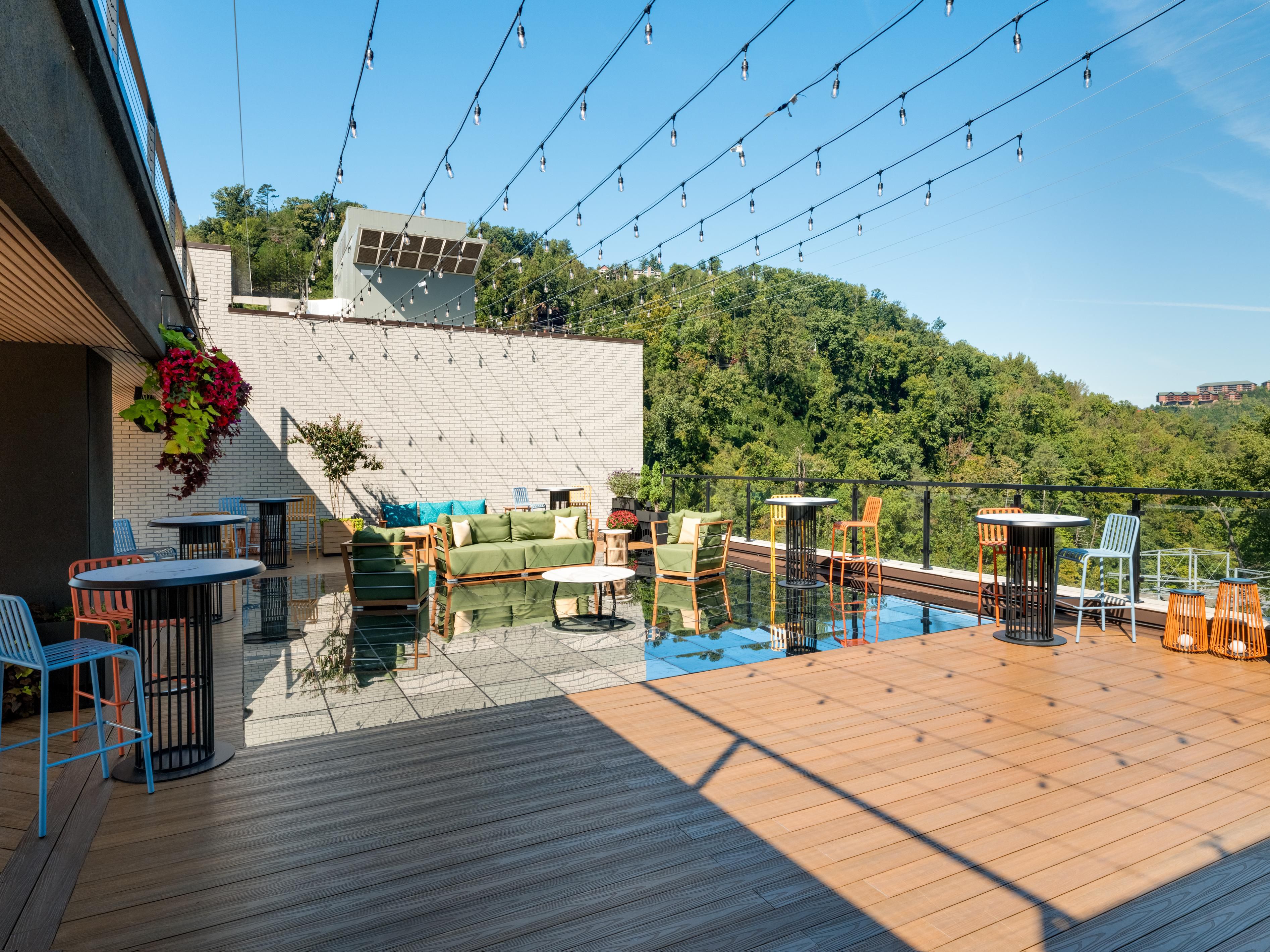An elevated rooftop retreat in Gatlinburg
