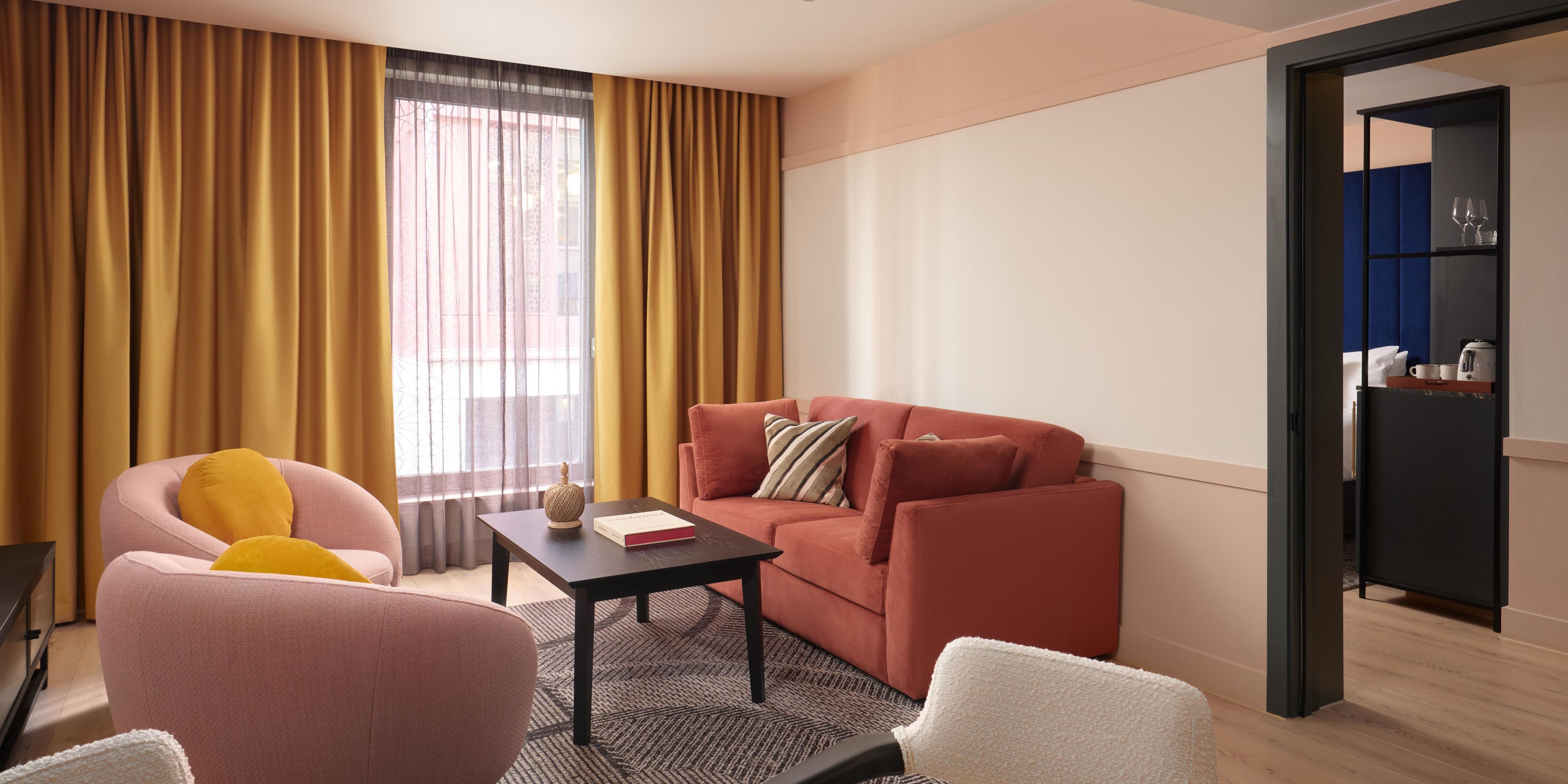 Enjoy suites designed for relaxation
