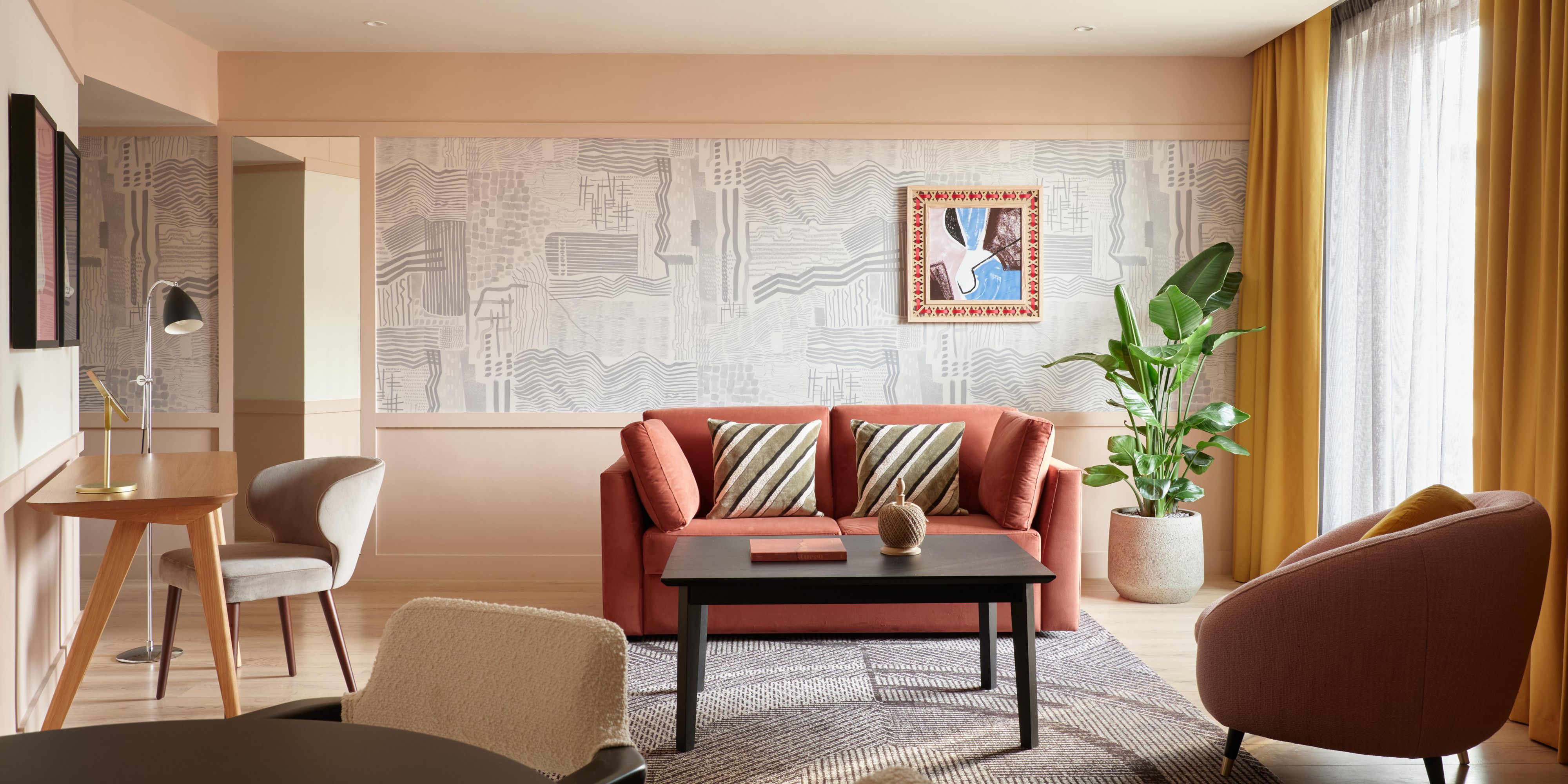 Enjoy impressive lounge space in our King corner suites with sofa