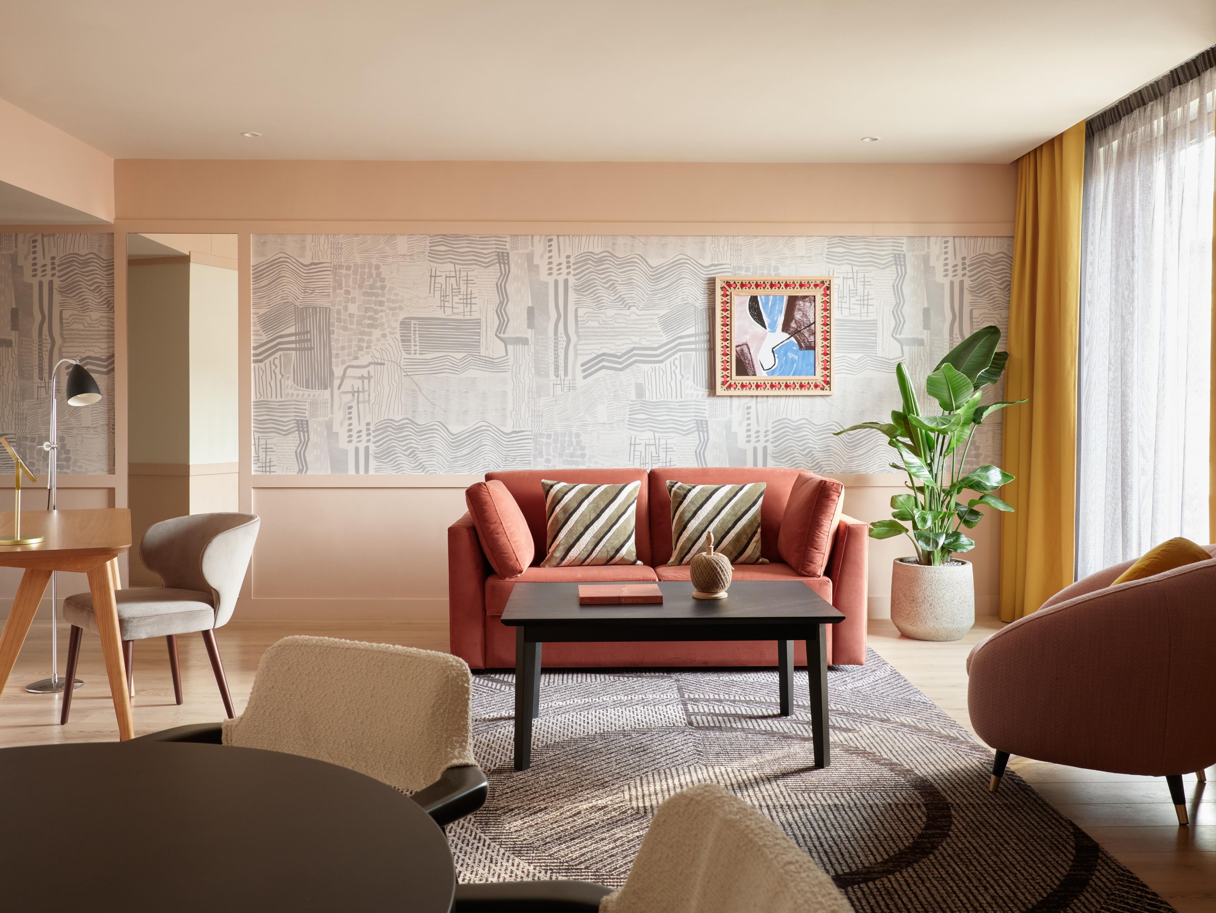 Enjoy impressive lounge space in our King corner suites with sofa