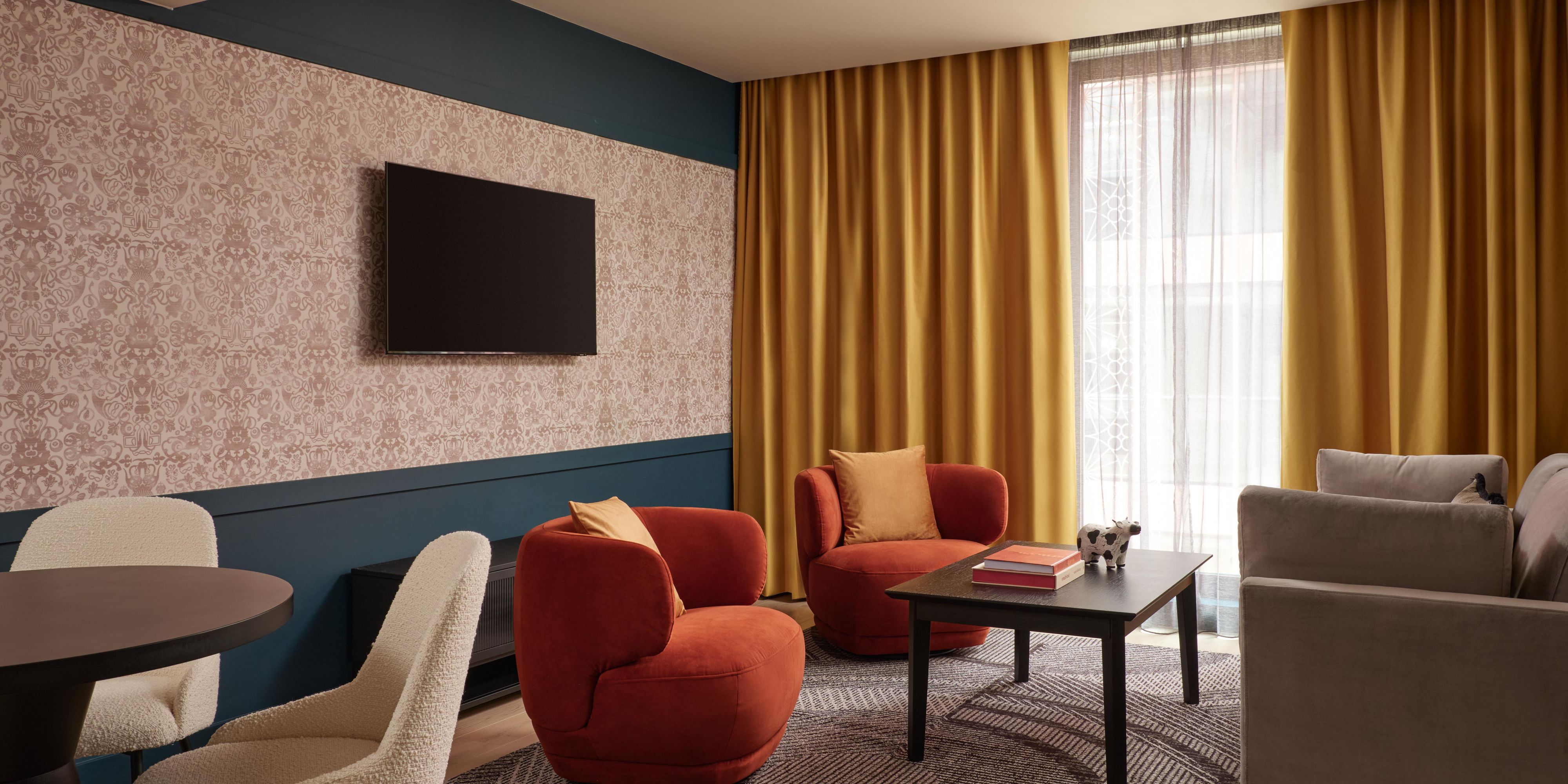 Take your seat in our spacious suites